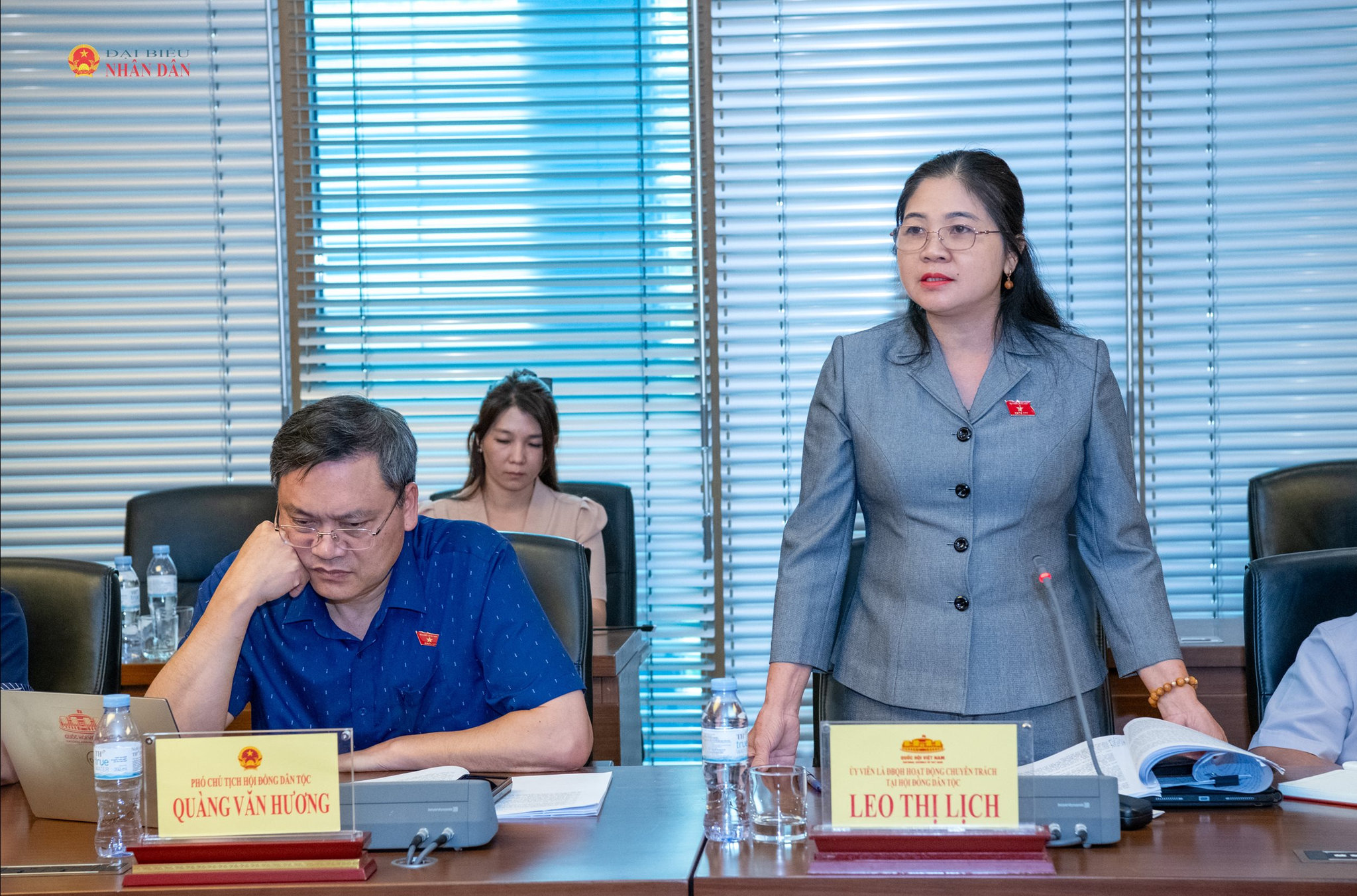 Ủy viên là Đại biểu hoạt động chuyên trách tại Hội đồng Dân tộc Leo Thị Lịch