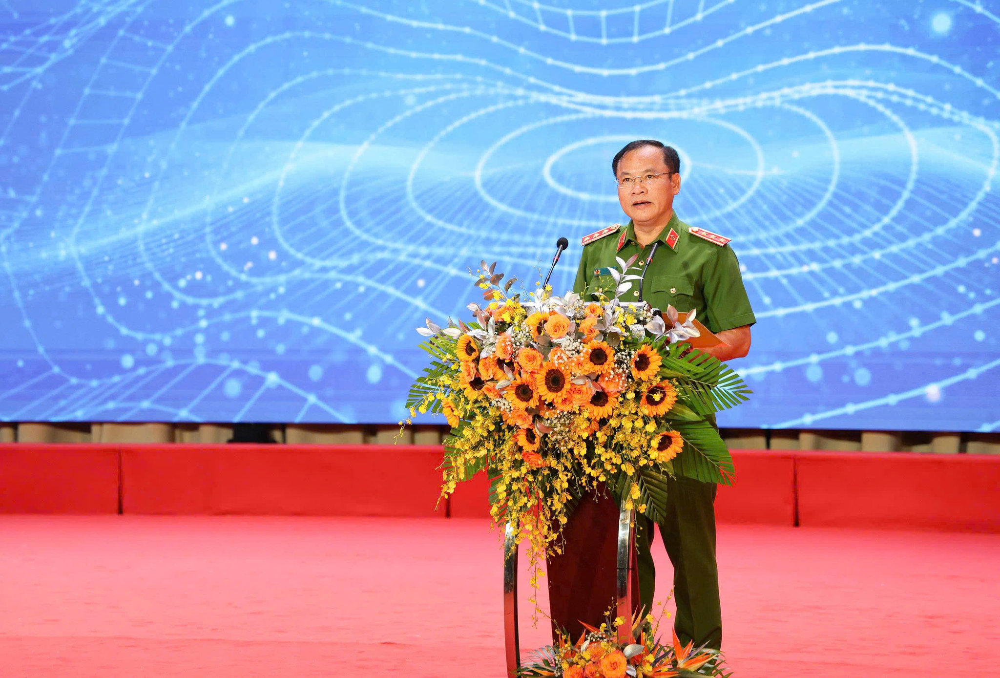 Thượng tướng Nguyễn Văn Long phát biểu tại buổi lễ.