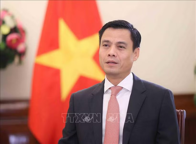 Thứ trưởng Bộ Ngoại giao Đặng Hoàng Giang. (Ảnh: An Đăng/TTXVN)