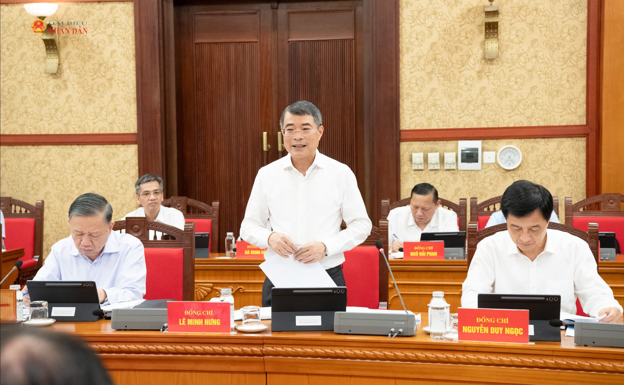 Thủ tướng Lê Minh Hưng phát biểu