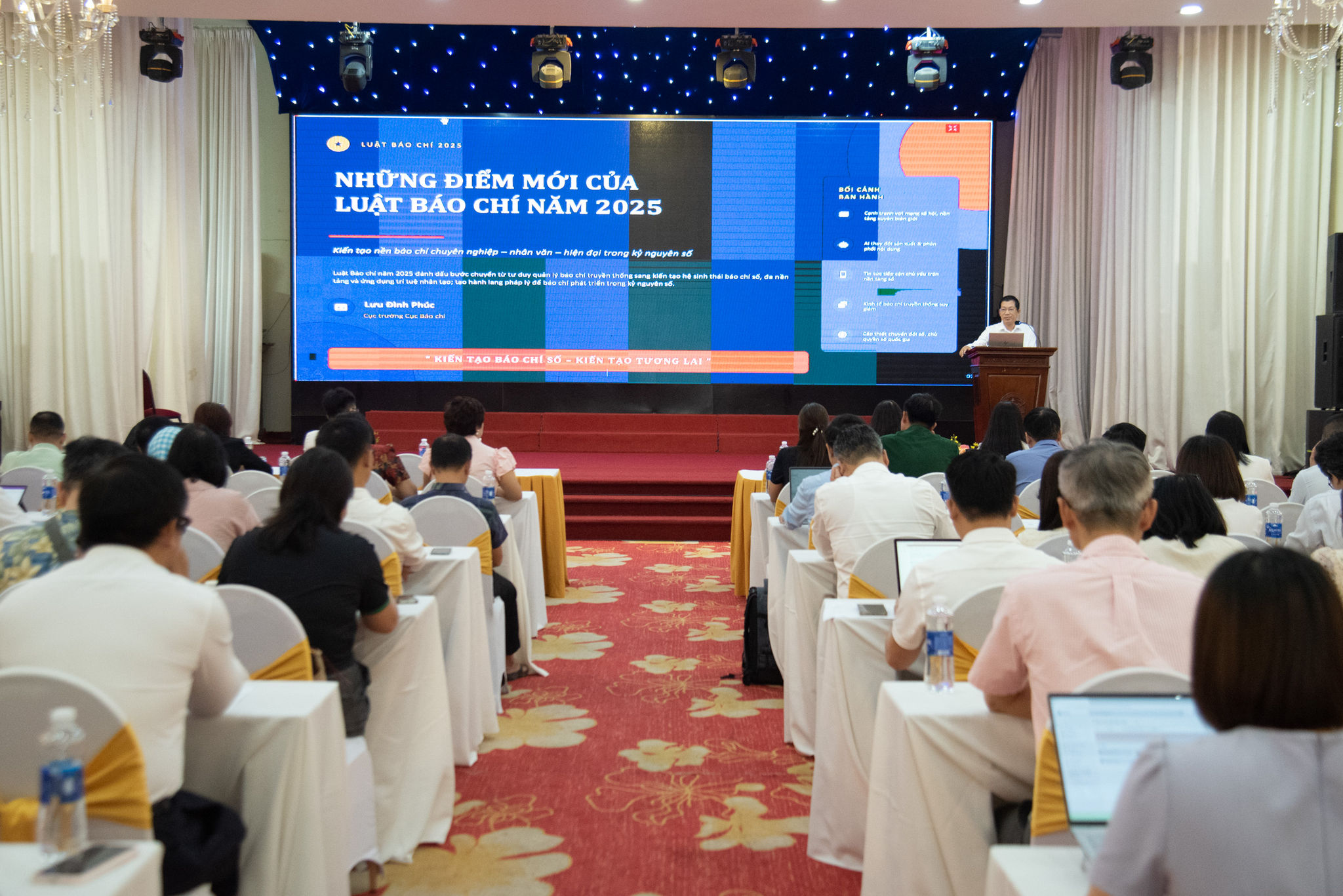 Ông Lưu Đình Phúc - Cục trưởng Cục Báo chí, Bộ Văn Hóa, Thể thao và Du lịch phát biểu (4)