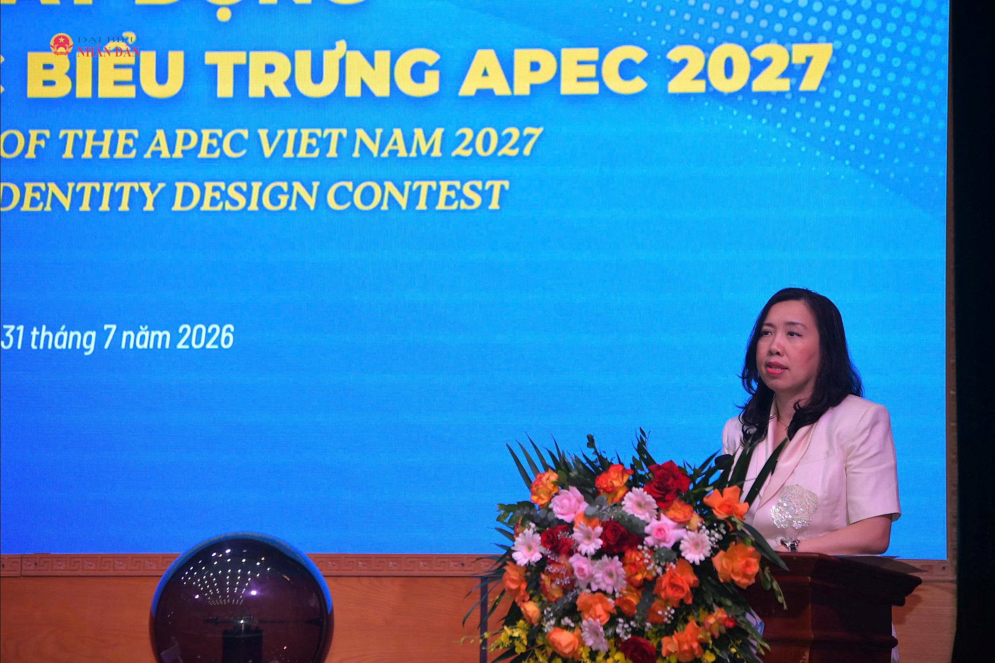 Thứ trưởng Bộ Ngoại giao Lê Thị Thu Hằng phát biểu tại họp báo