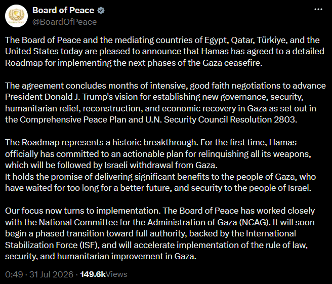 X board of peace