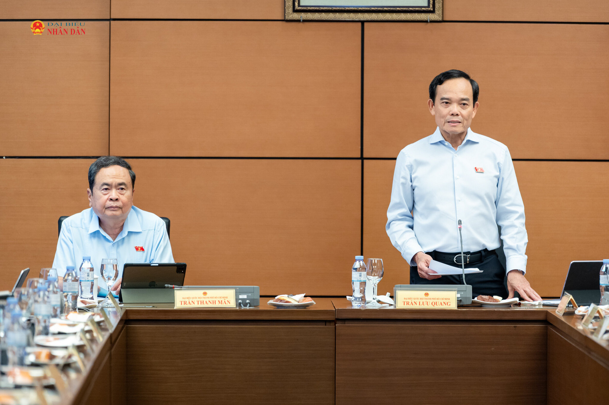 Bí thư Thành ủy Thành phố Hồ Chí Minh Trần Lưu Quang phát biểu