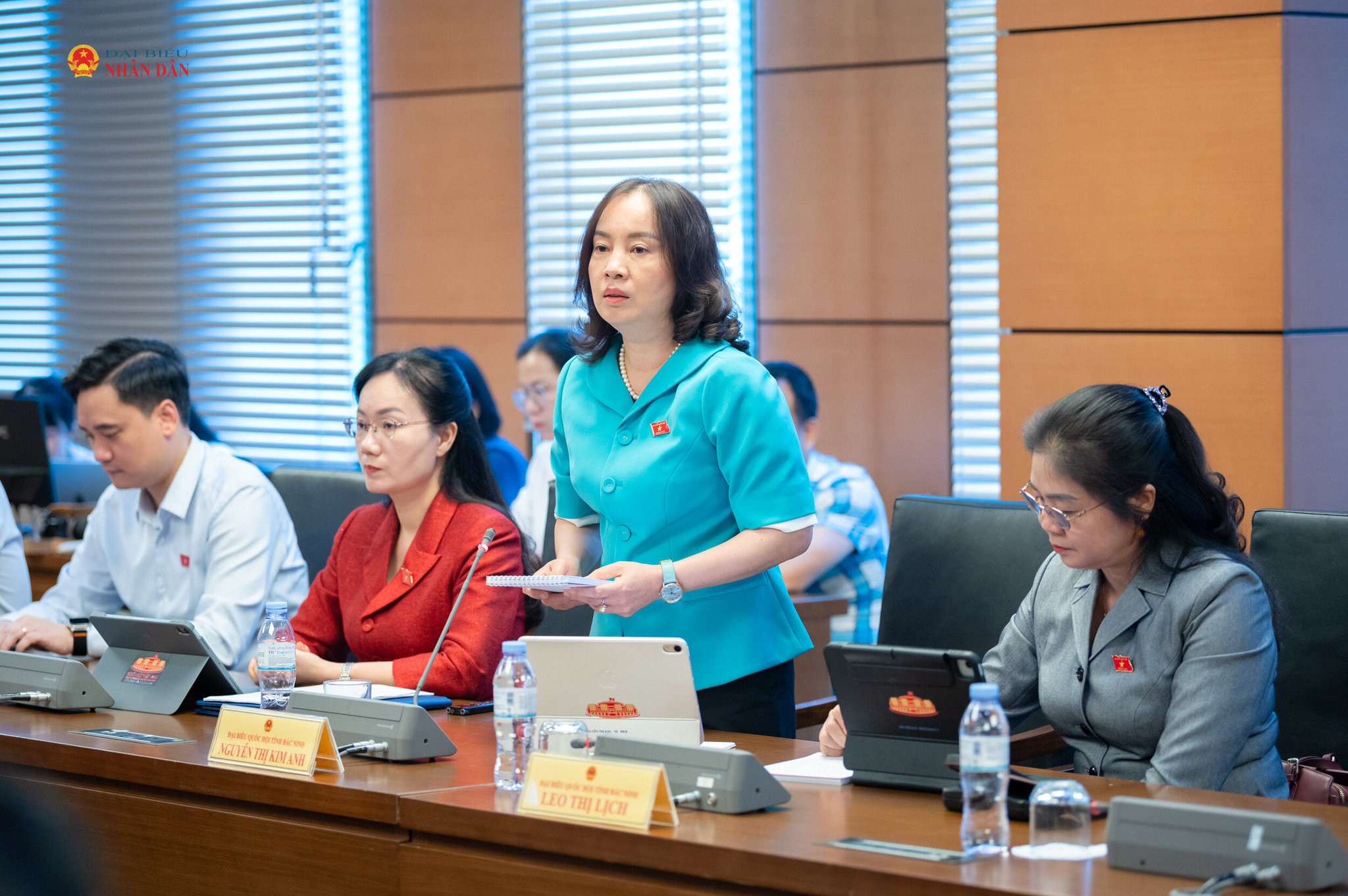 ĐBQH Nguyễn Thị Kim Anh (Bắc Ninh) phát biểu