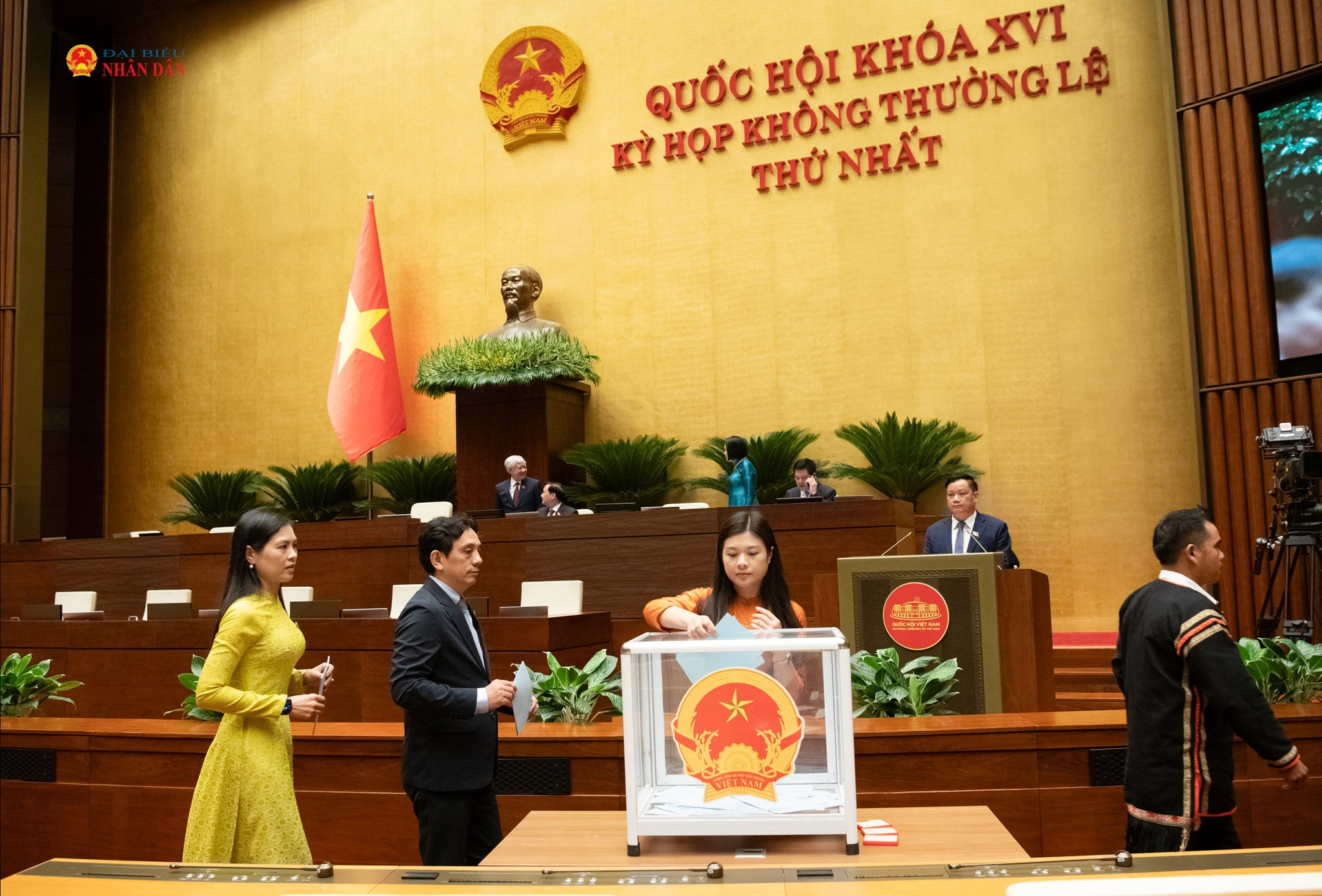 Các ĐBQH bỏ phiếu bầu chức danh Bộ trưởng Bộ Nội vụ.9