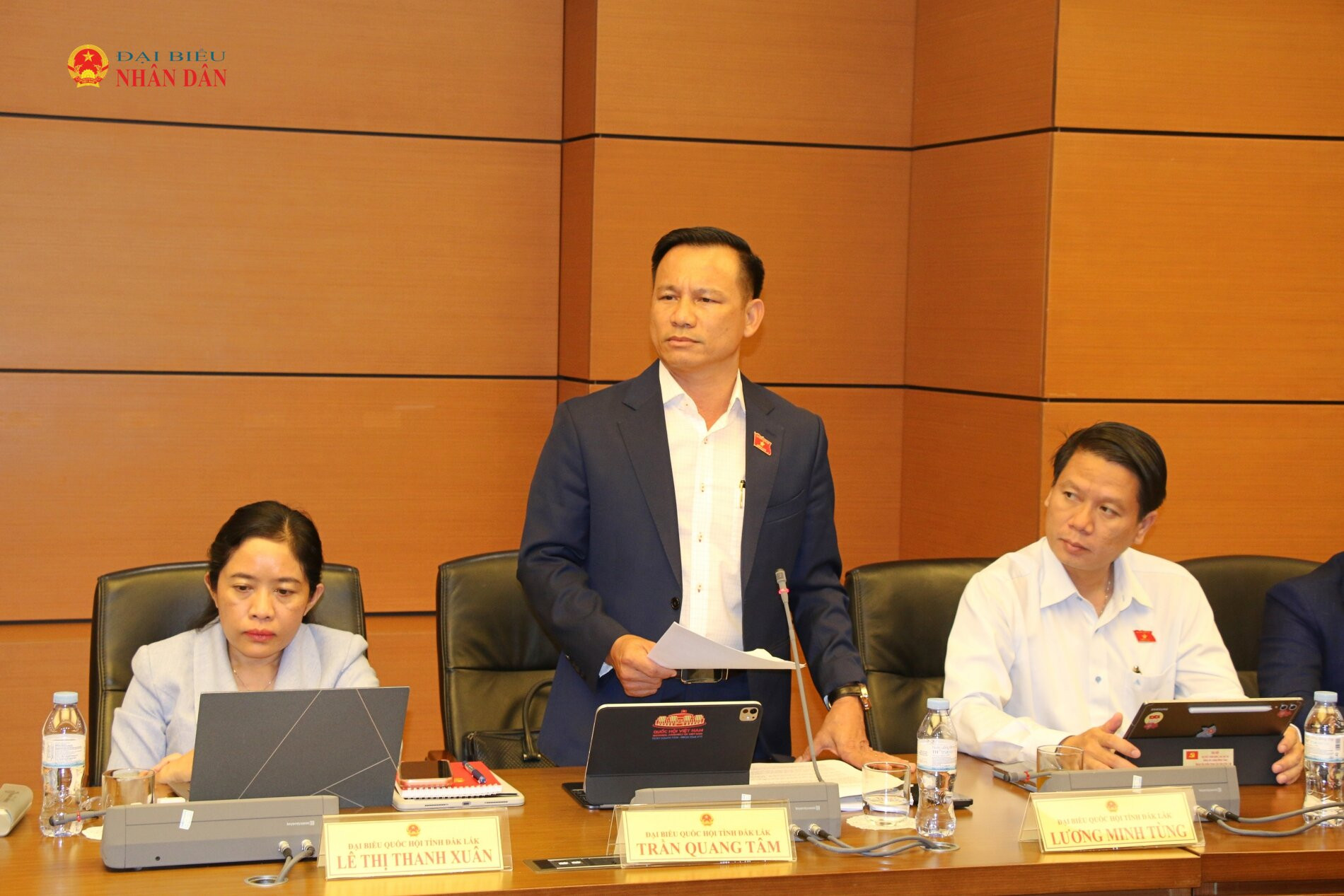 ĐBQH Trần Quang Tâm (Đắk Lắk) phát biểu