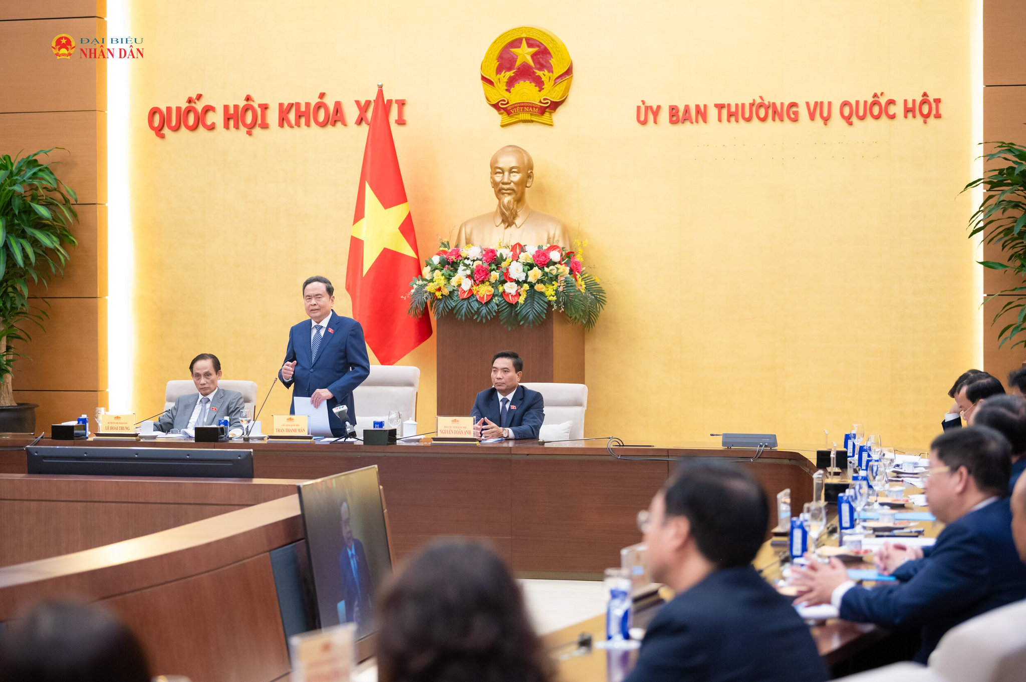 Chủ tịch Quốc hội Trần Thanh Mẫn phát biểu