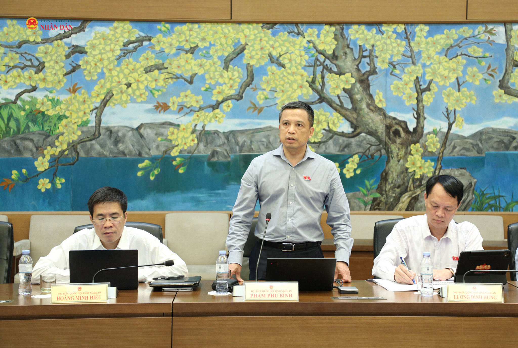 Đại biểu Phạm Phú Bình (Nghệ An) phát biểu.