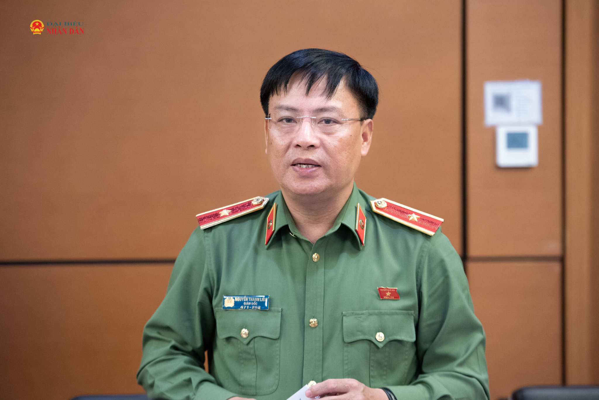 ĐBQH Nguyễn Thanh Liêm (Quảng Trị) phát biểu.