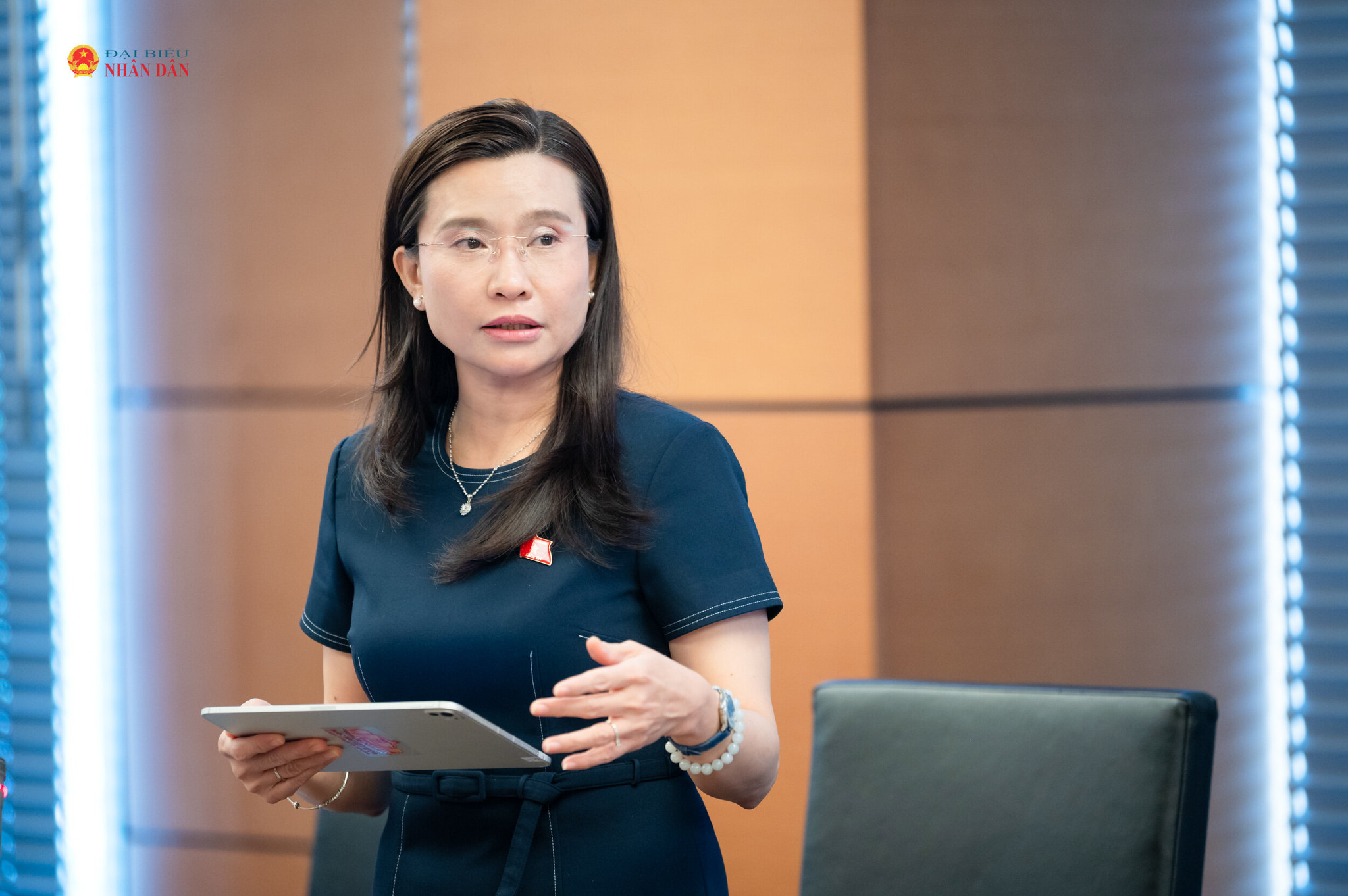ĐBQH Nguyễn Phạm Duy Trang phát biểu thảo luận tại Tổ 2