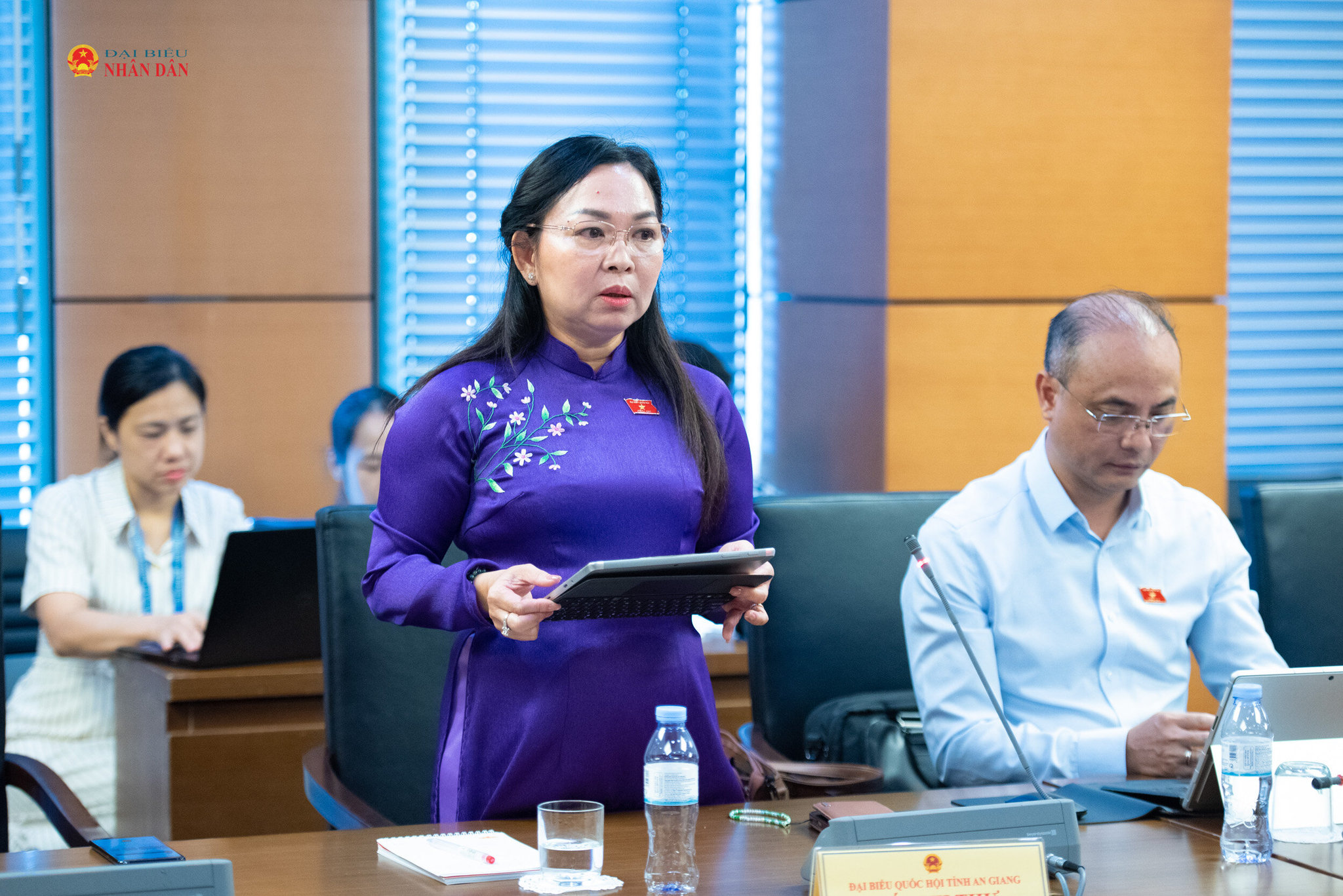 ĐBQH Lý Anh Thư (An Giang) phát biểu