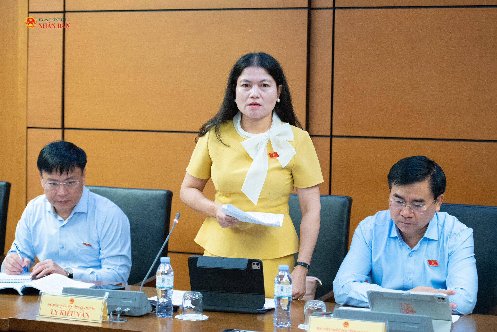 ĐBQH Ly Kiều Vân (Quảng Trị) phát biểu