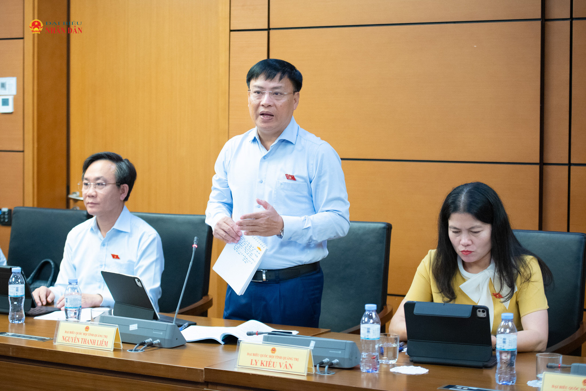 ĐBQH Nguyễn Thanh Liêm (Quảng Trị) phát biểu 
