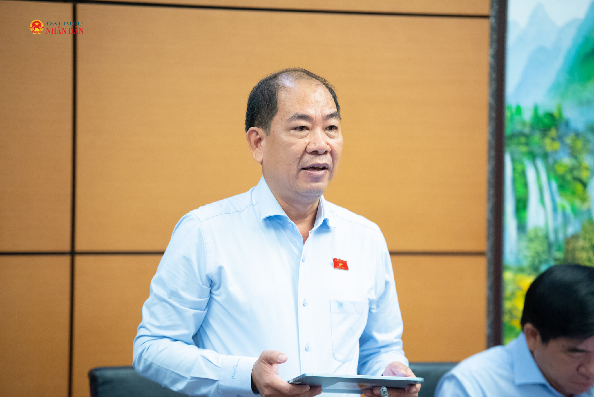 ĐBQH Nguyễn Việt Thắng (An Giang) phát biểu