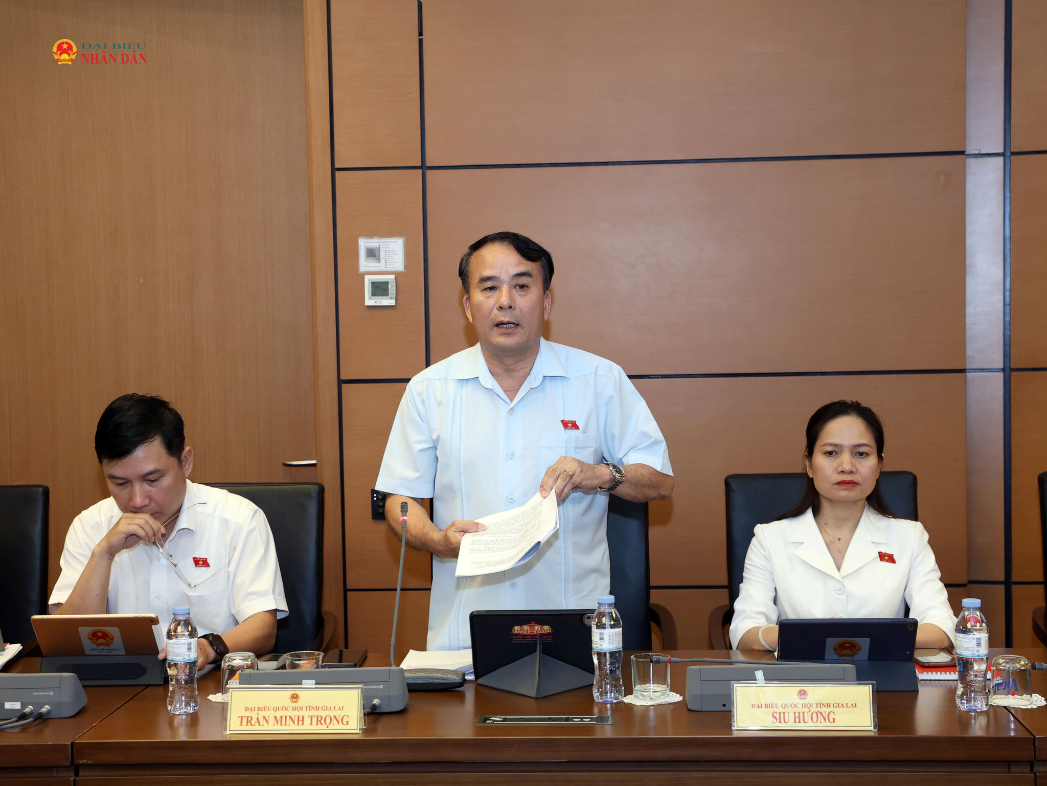 ĐBQH Trần Minh Trọng (Gia Lai) phát biểu