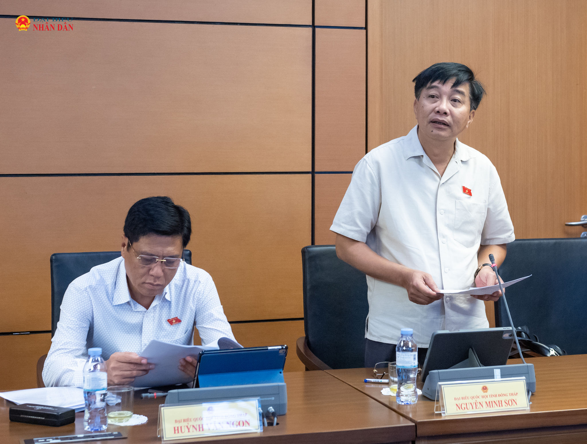 ĐBQH Nguyễn Minh Sơn (Đồng Tháp) phát biểu
