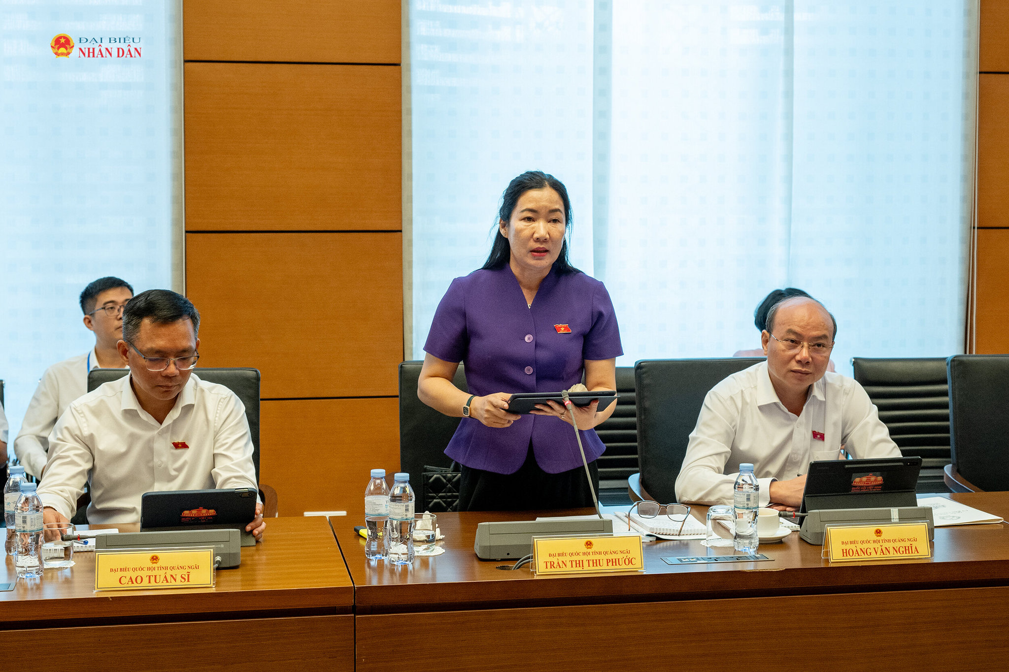 ĐBQH Trần Thị Thu Phước (Quảng Ngãi) phát biểu