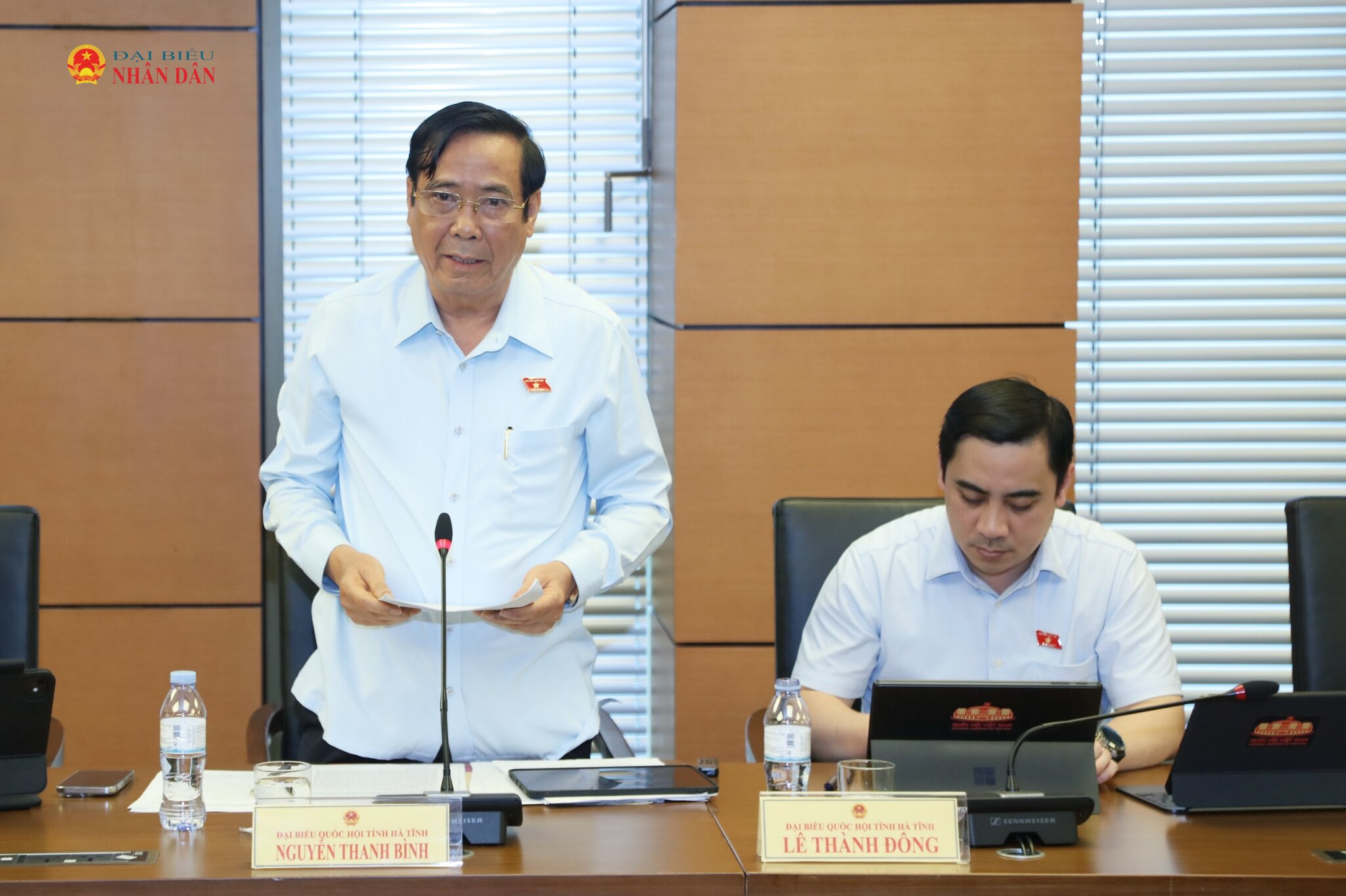ĐBQH Nguyễn Thanh Bình (Hà Tĩnh) phát biểu 