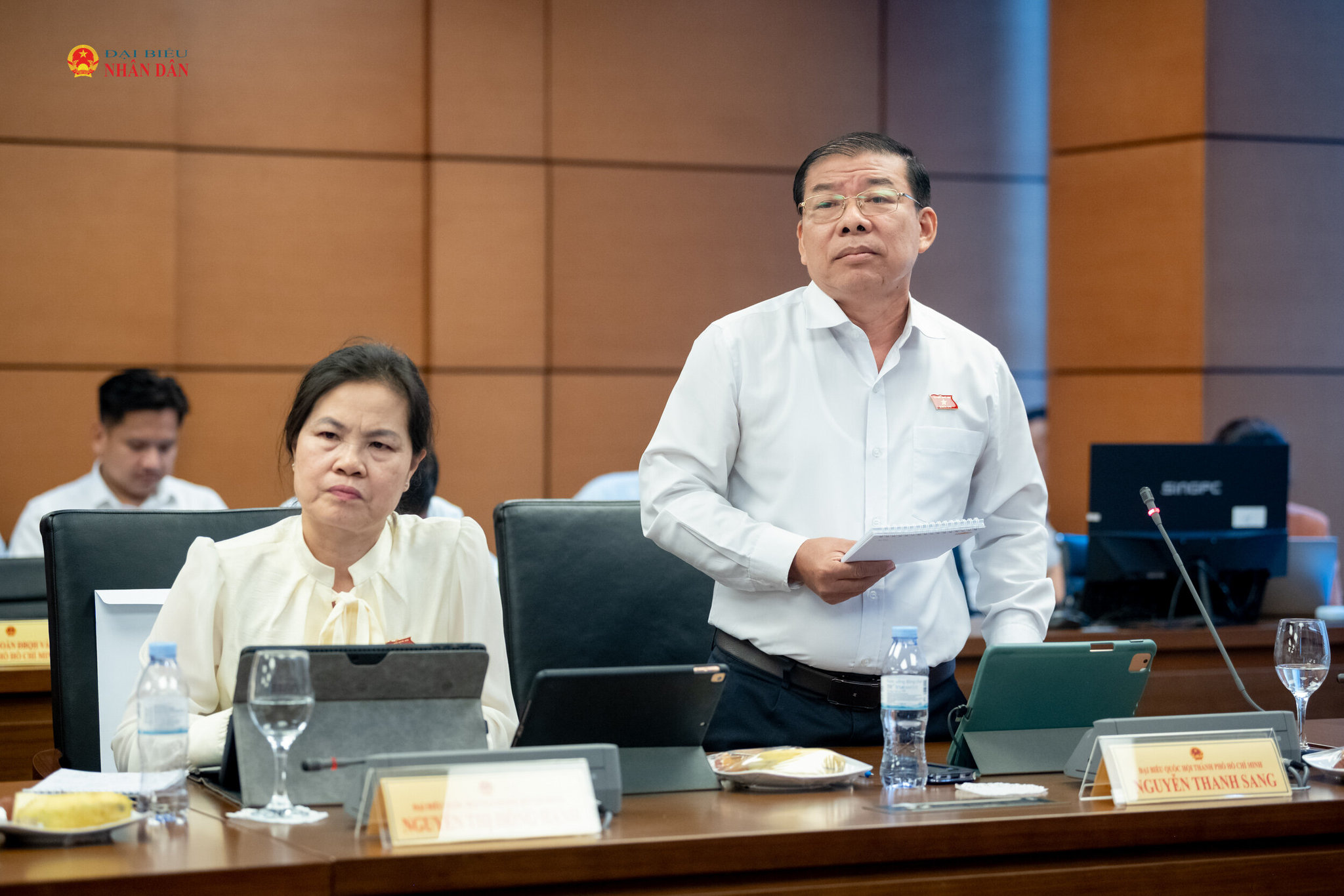 ĐBQH Nguyễn Thanh Sang (TP. Hồ Chí Minh) phát biểu
