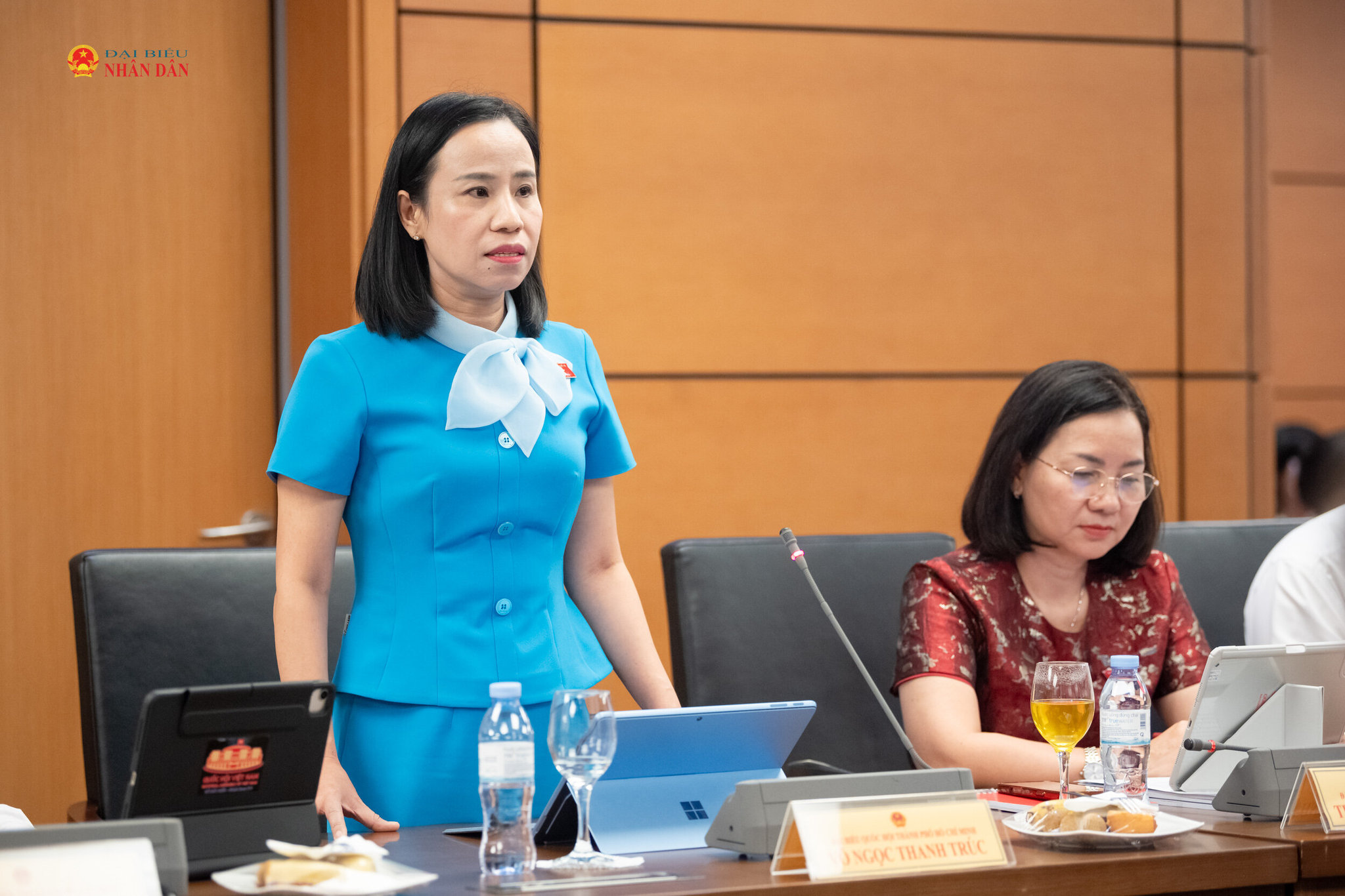 ĐBQH Võ Ngọc Thanh Trúc (TP. Hồ Chí Minh) phát biểu thảo luận tại Tổ 2