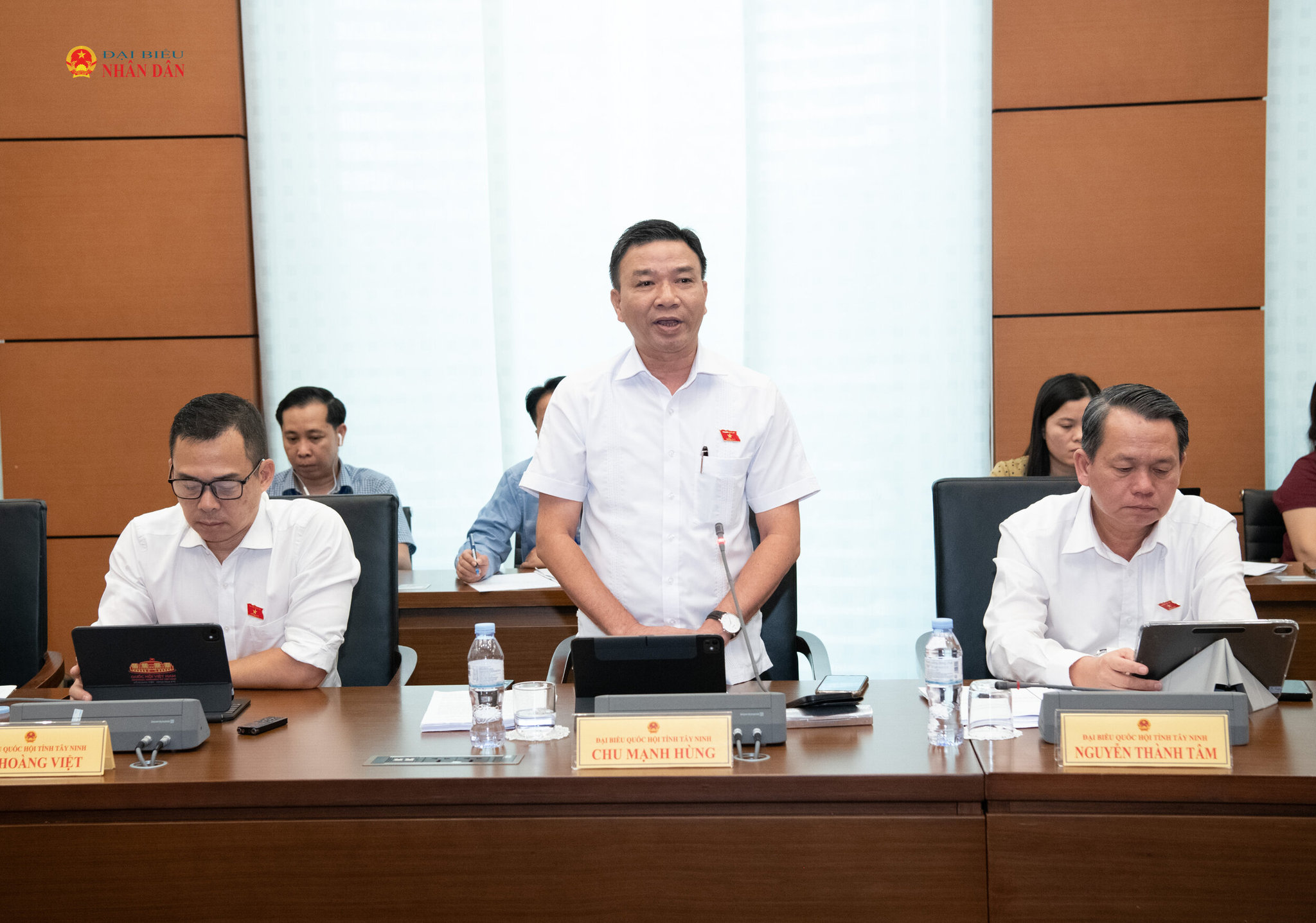 ĐBQH Chu Mạnh Hùng (Tây Ninh) phát biểu thảo luận Tổ 3