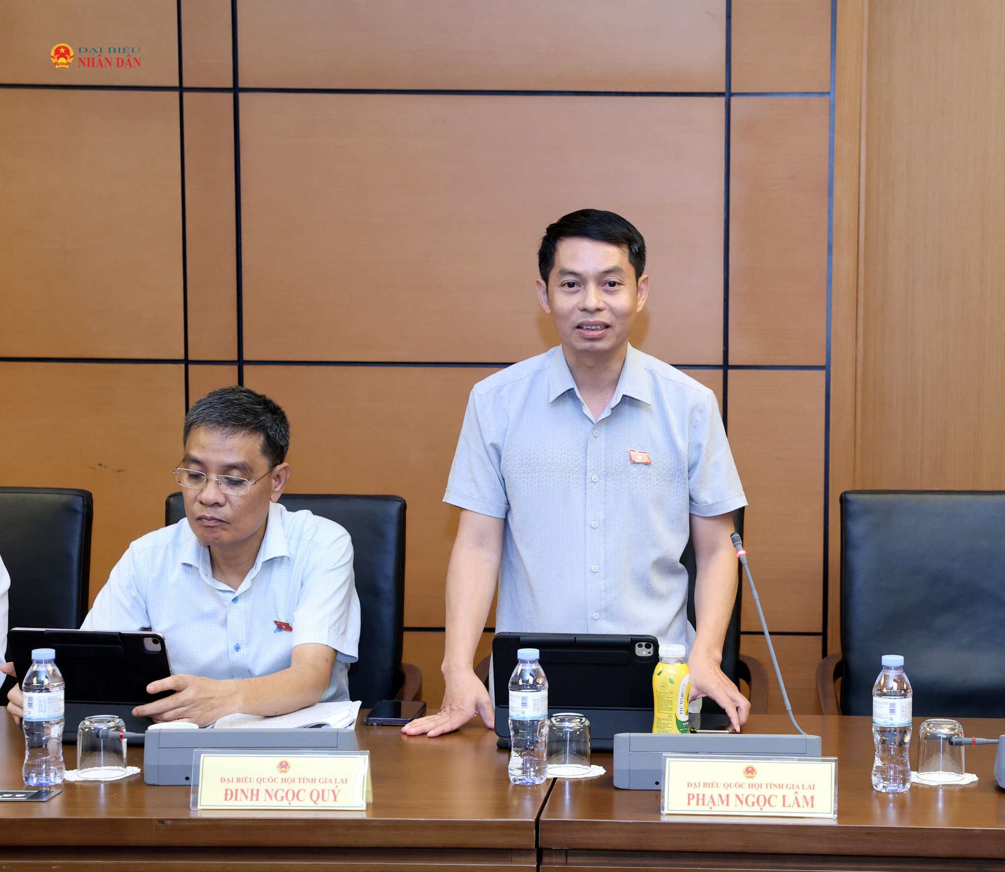 ĐBQH Phạm Ngọc Lâm (Gia Lai) phát biểu thảo luận tại Tổ 5