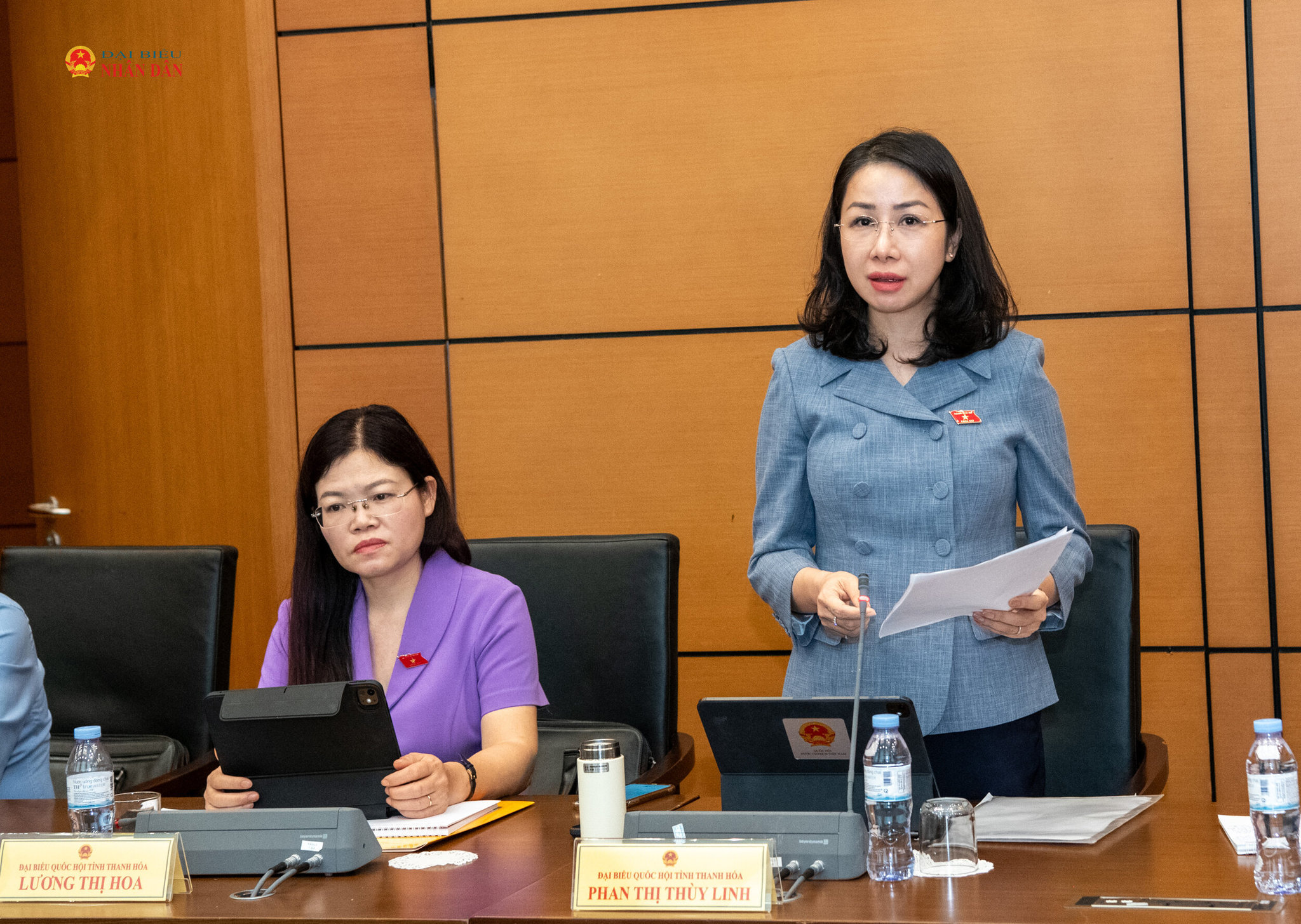 ĐBQH Phan Thị Thùy Linh (Thanh Hóa) phát biểu thảo luận Tổ 3-1