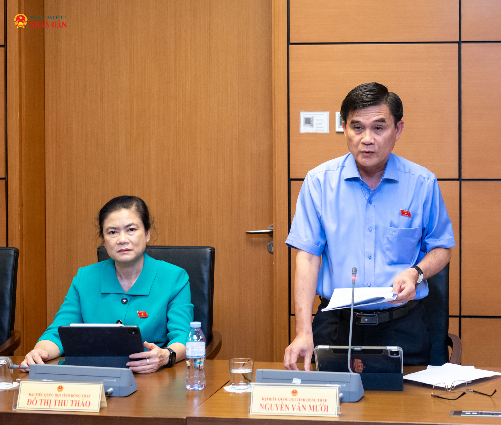 ĐBQH Nguyễn Văn Mười (Đồng Tháp) phát biểu