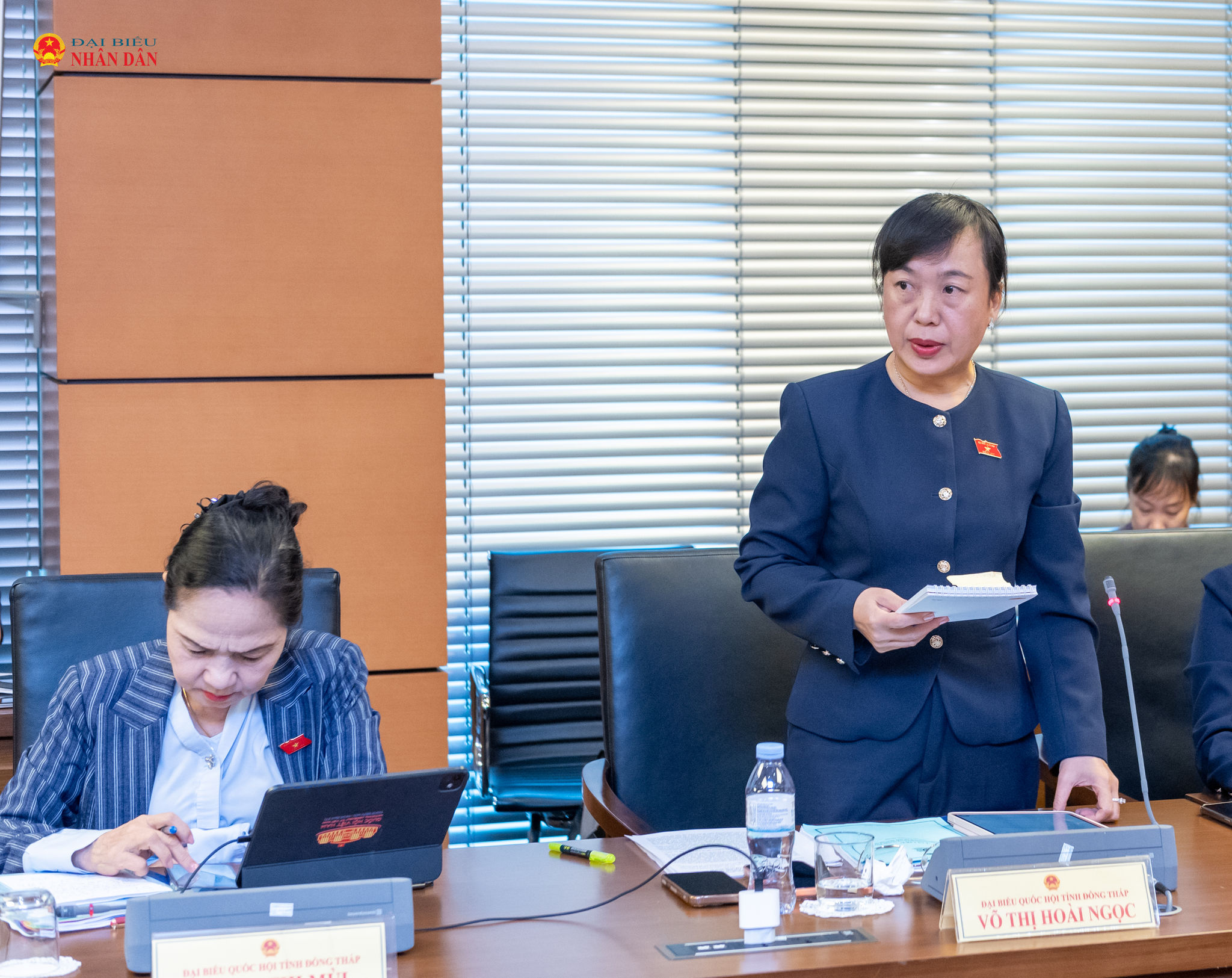 ĐBQH Võ Thị Hoài Ngọc (Đồng Tháp) phát biểu