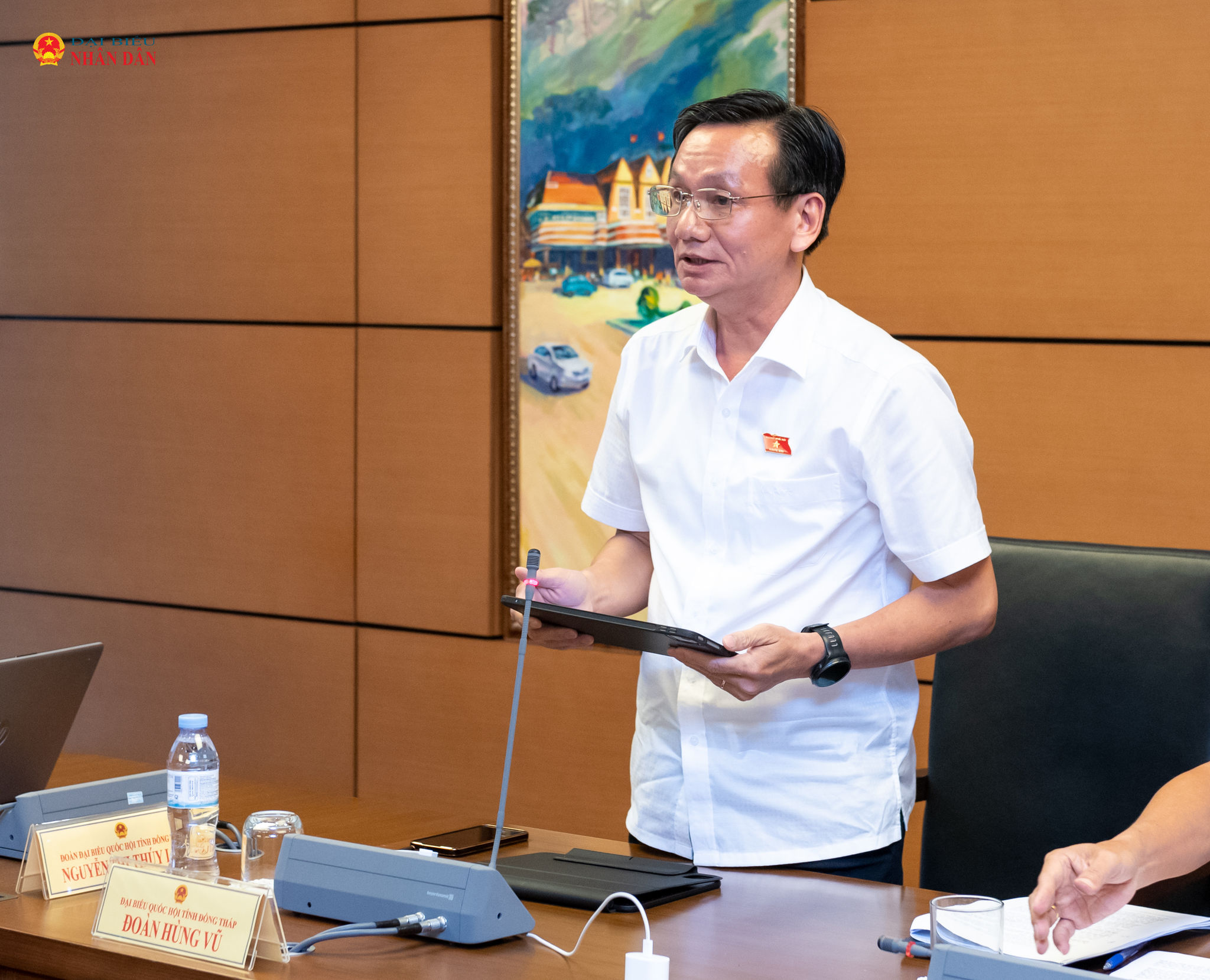 ĐBQH Đoàn Hùng Vũ (Đồng Tháp) phát biểu