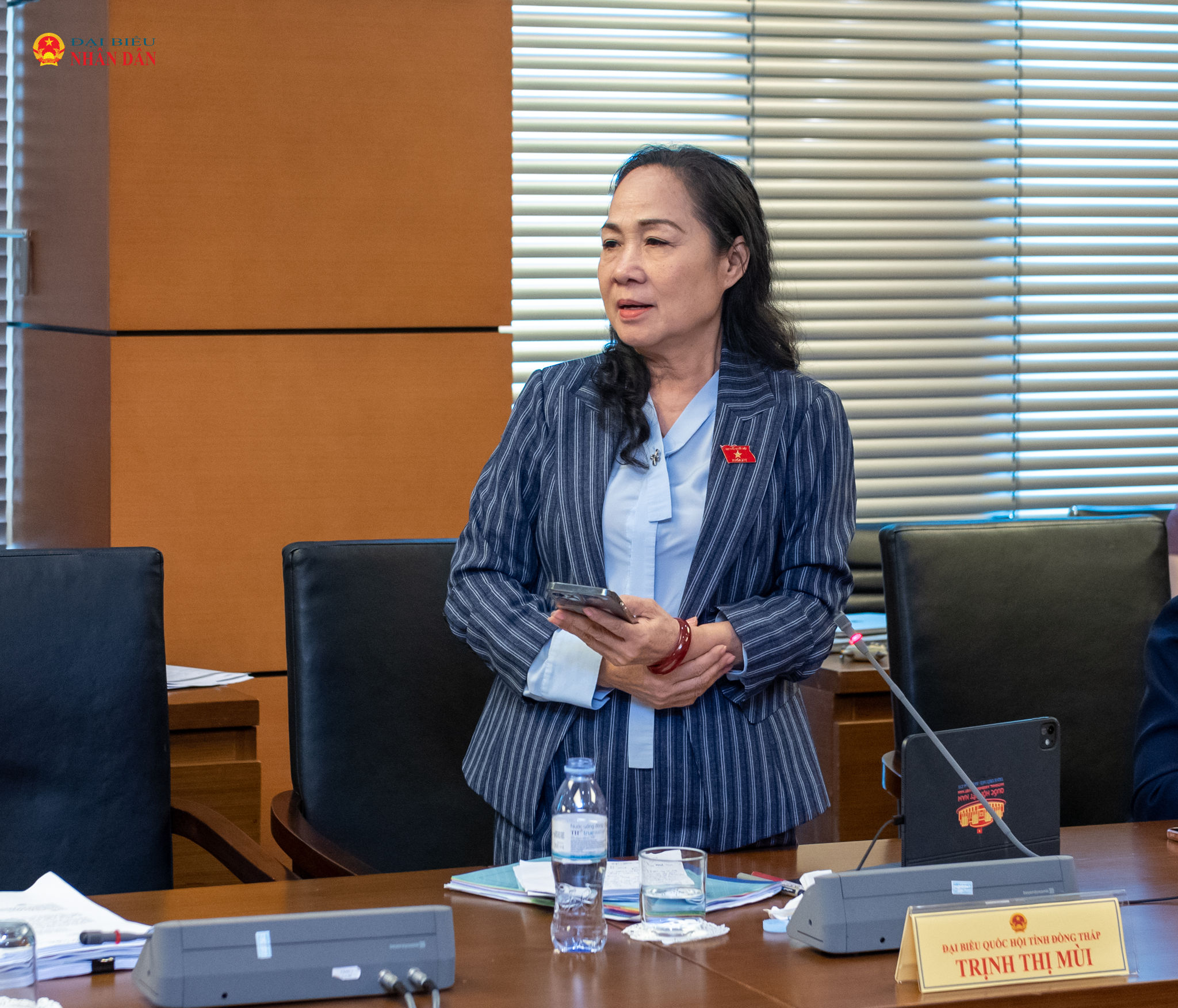 ĐBQH Trịnh Thị Mùi (Đồng Tháp) phát biểu
