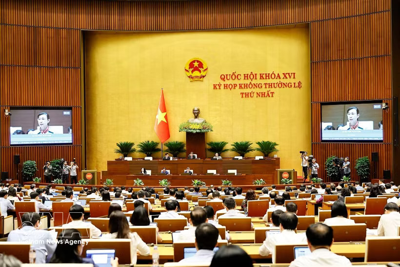 An overview of the 16th National Assembly's first extraordinary session. (Photo: VNA)