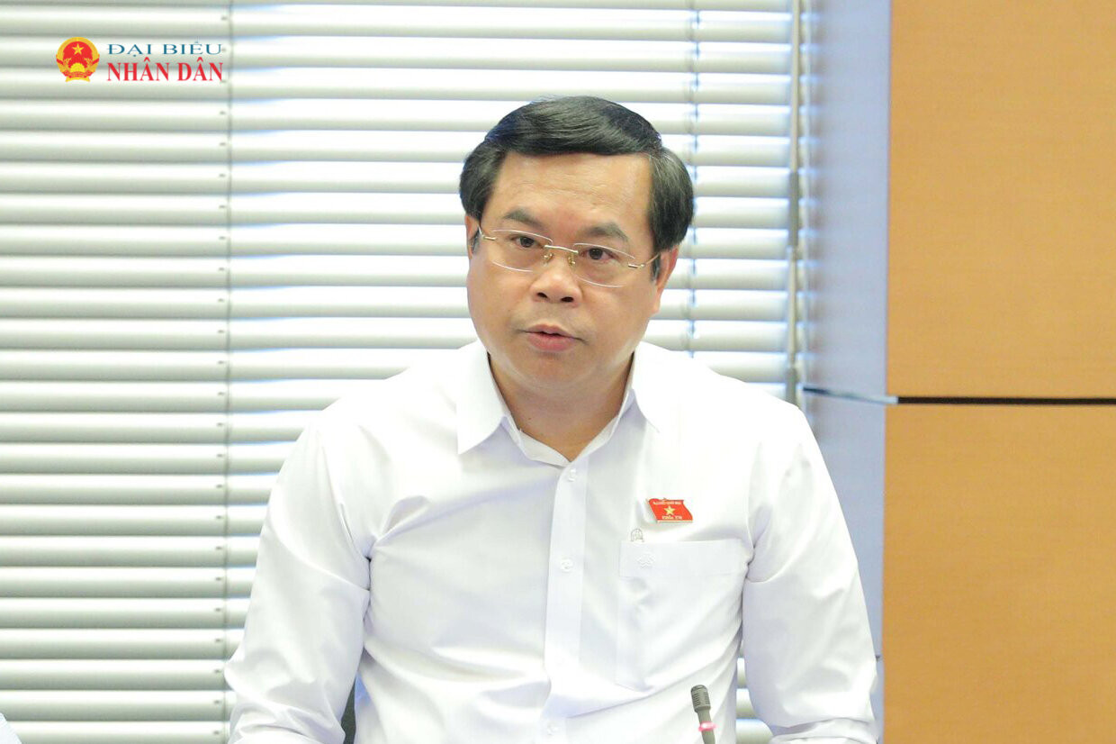 Tổ 15 (Phú Thọ, Đà Nẵng)/ĐBQH Vương Quốc Thắng (TP Đà Nẵng) phát biểu thảo luận tại Tổ 15