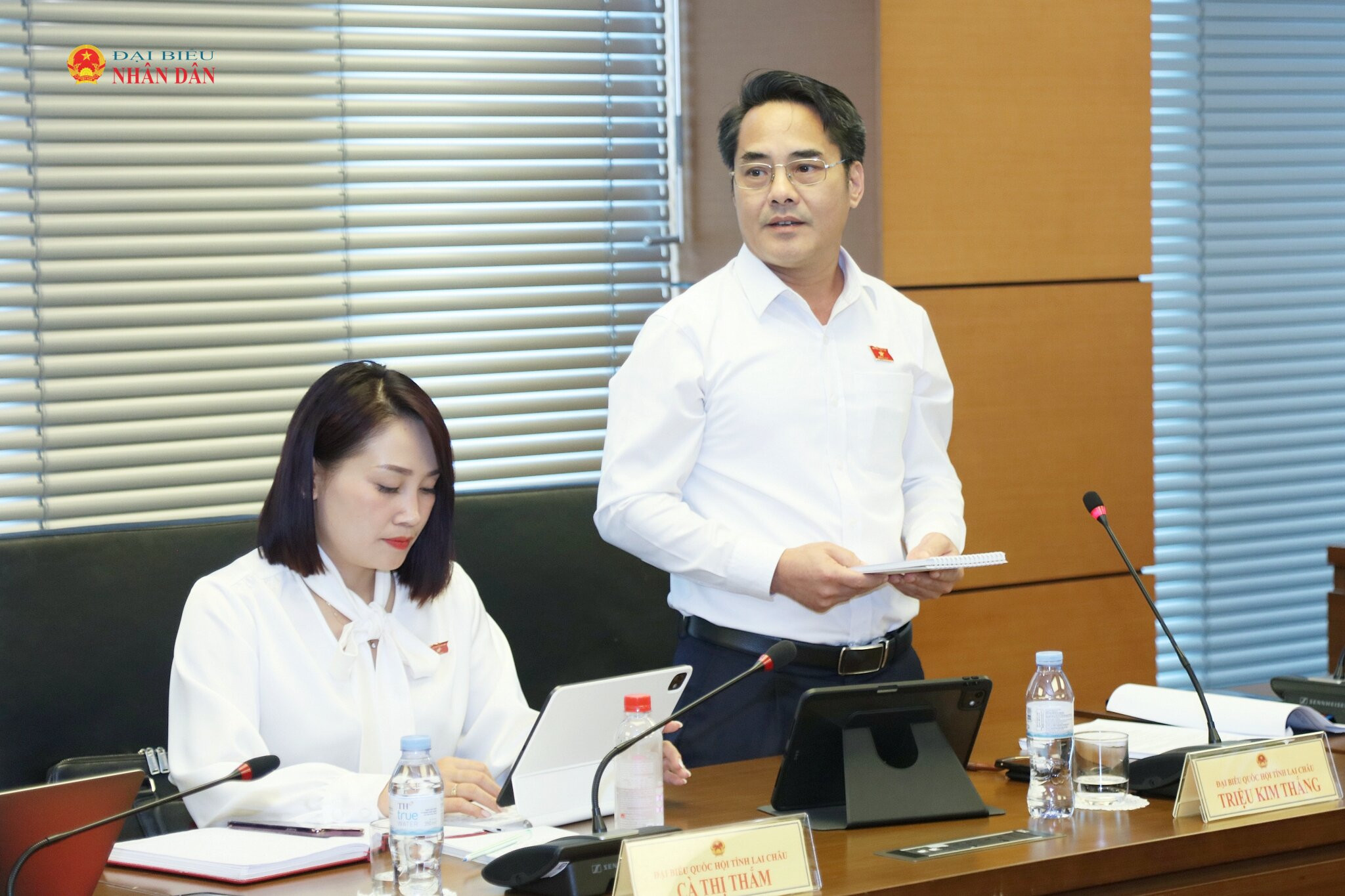 ĐBQH Triệu Kim Thắng (Lai Châu) phát biểu 