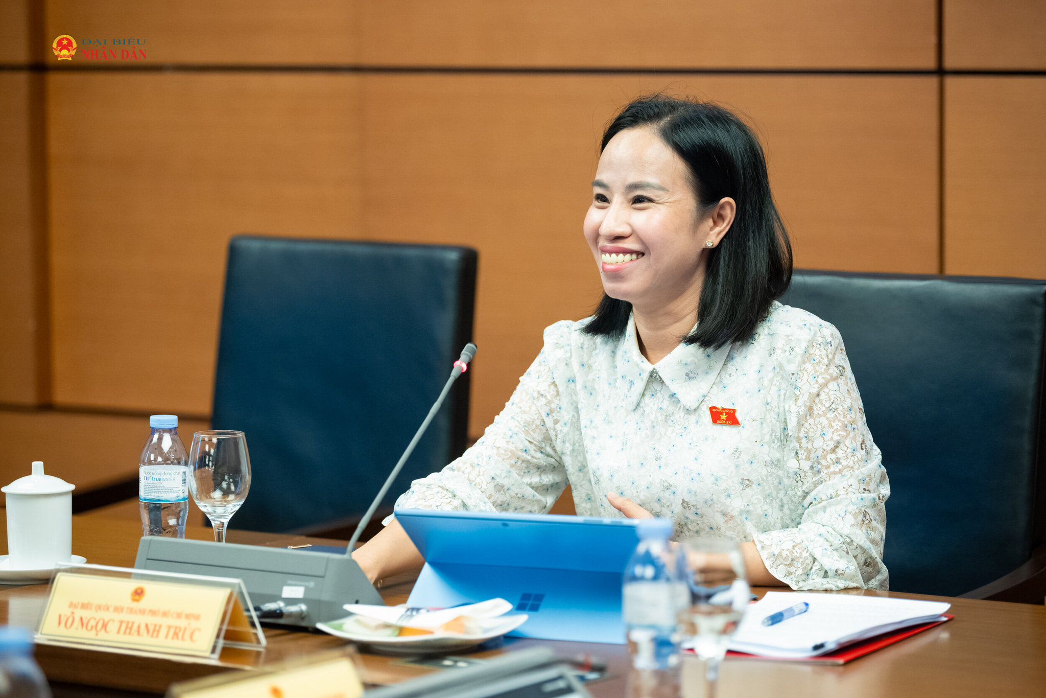 ĐBQH Võ Ngọc Thanh Trúc phát biểu tại Phiên thảo luận Tổ 2