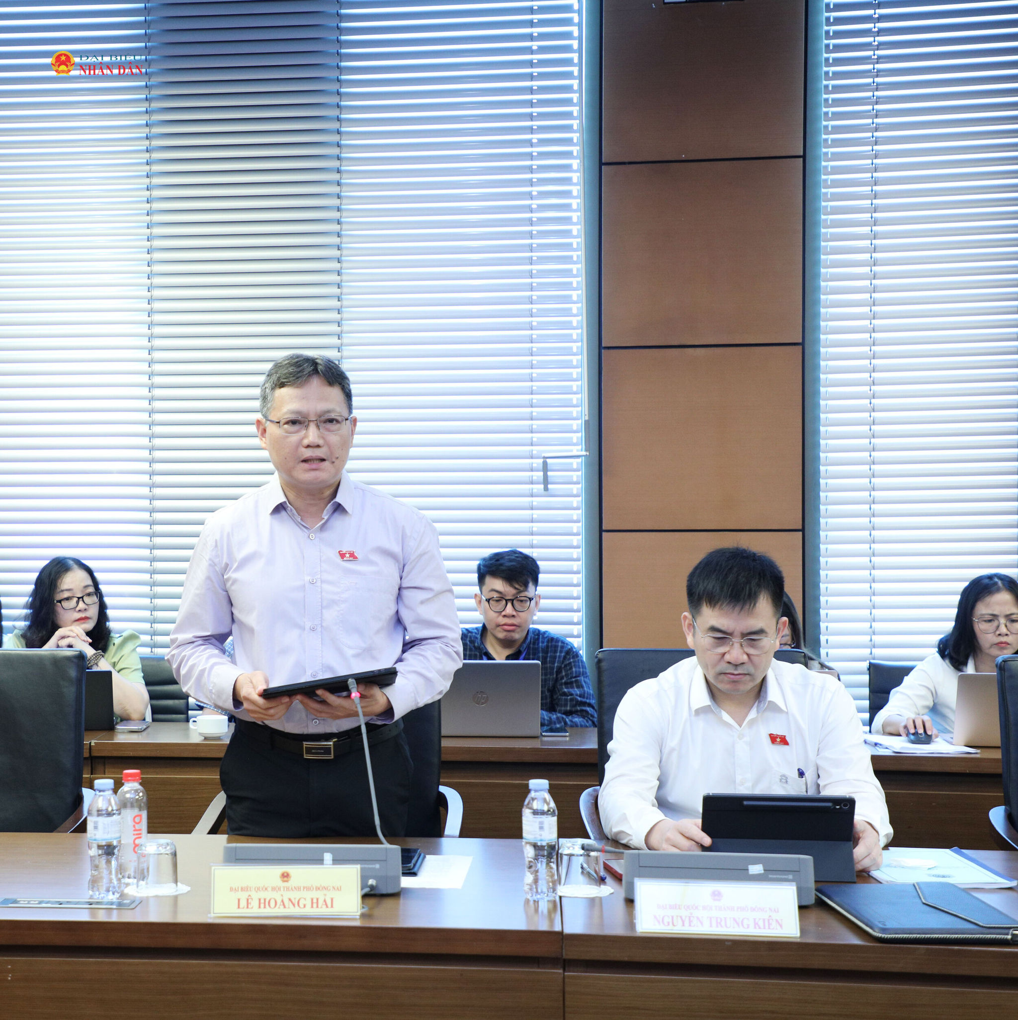 Đại biểu Lê Hoàng Hải (TP. Đồng Nai) phát biểu