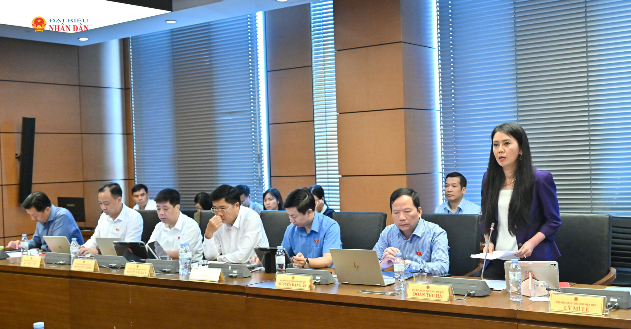 ĐBQH Đoàn Thu Hà (Lạng Sơn) phát biểu tại Tổ 12