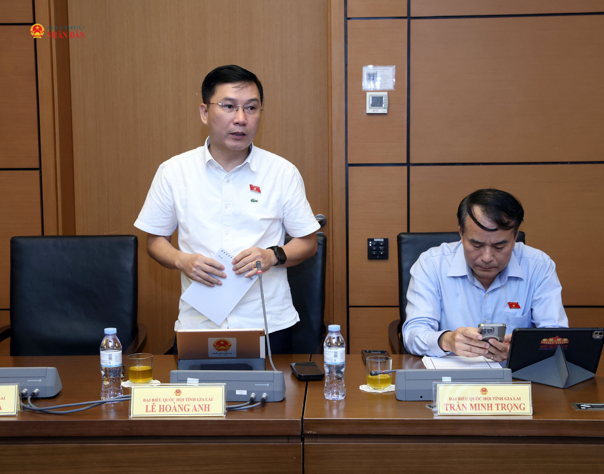 ĐBQH Lê Hoàng Anh (Gia Lai) phát biểu thảo luận tại Tổ 5