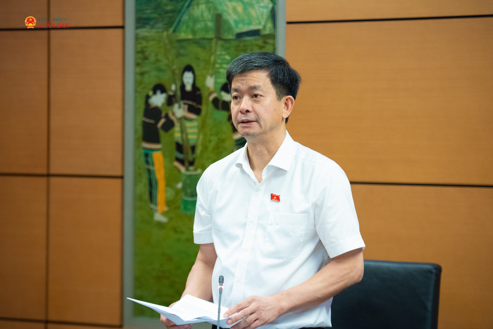 ĐBQH Lê Quang Tùng (An Giang) phát biểu thảo luận tại Tổ 13