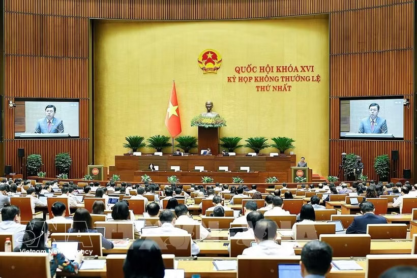 A view of a National Assembly meeting (Photo: VNA)