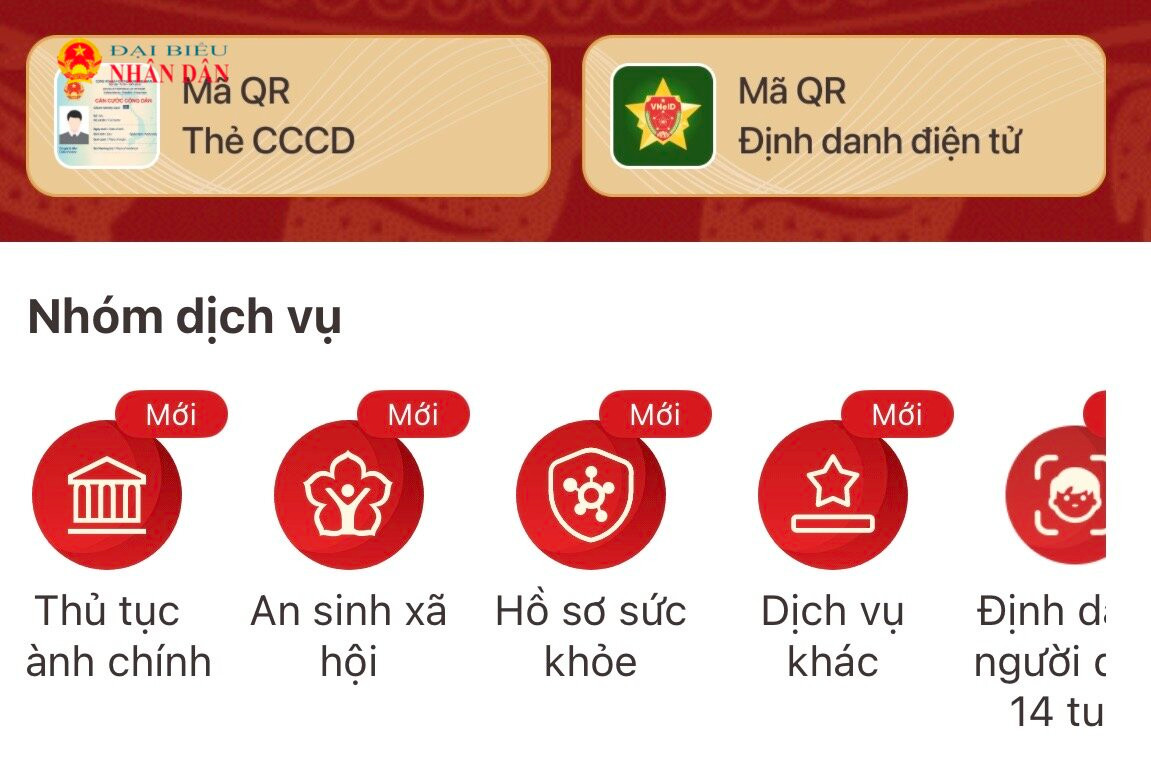 Sổ sức khỏe điện tử trên ứng dụng VNeID. 