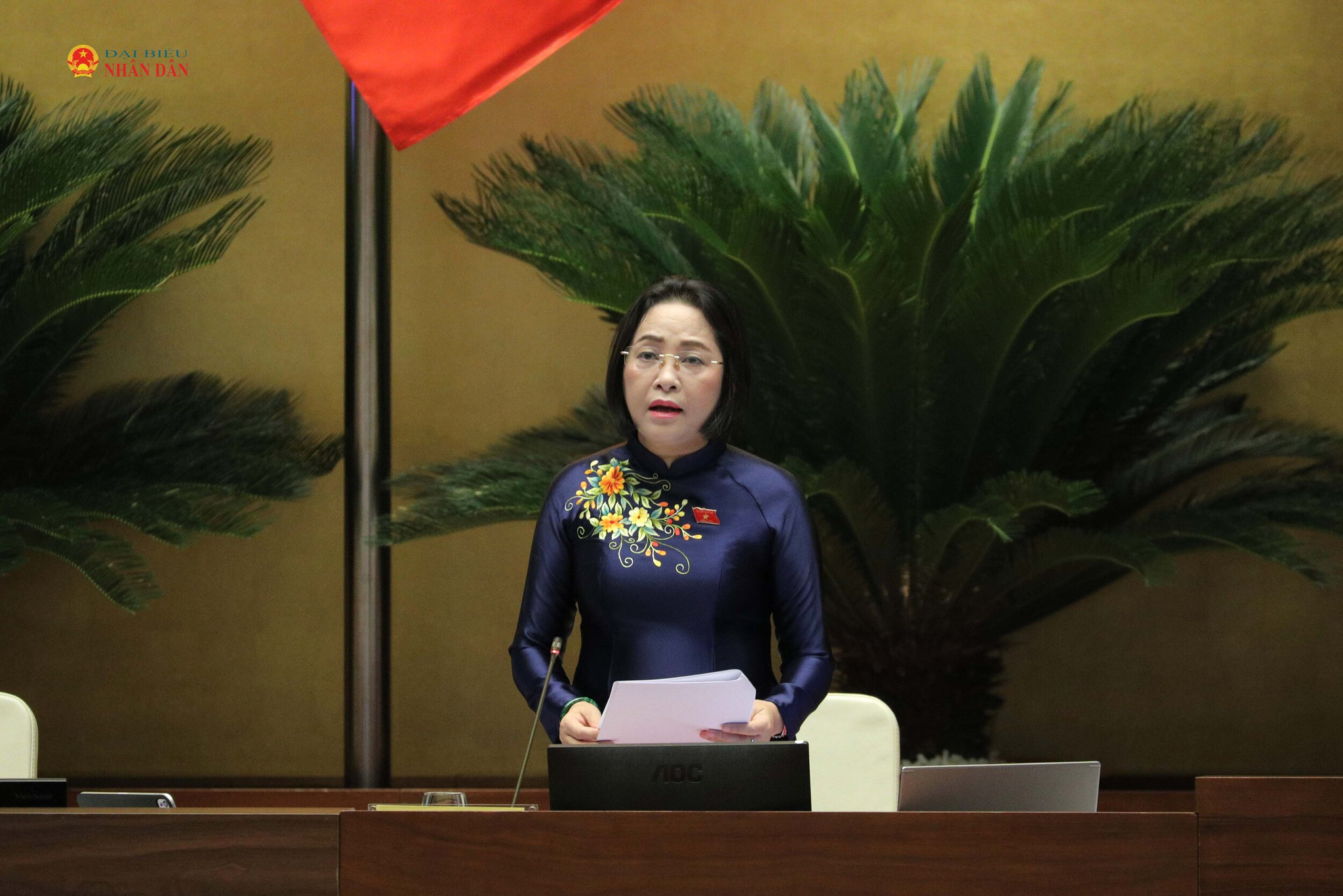 Phó Chủ tịch Quốc hội Nguyễn Thị Thanh điều hành nội dung