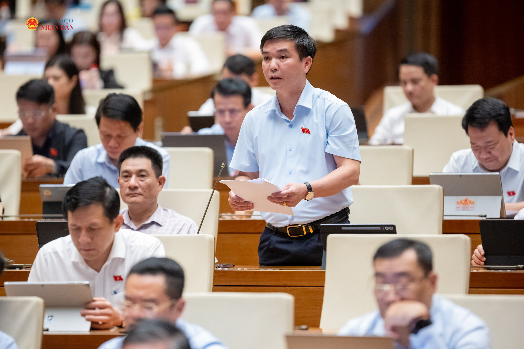 ĐBQH Hà Sỹ Huân (Thái Nguyên) phát biểu