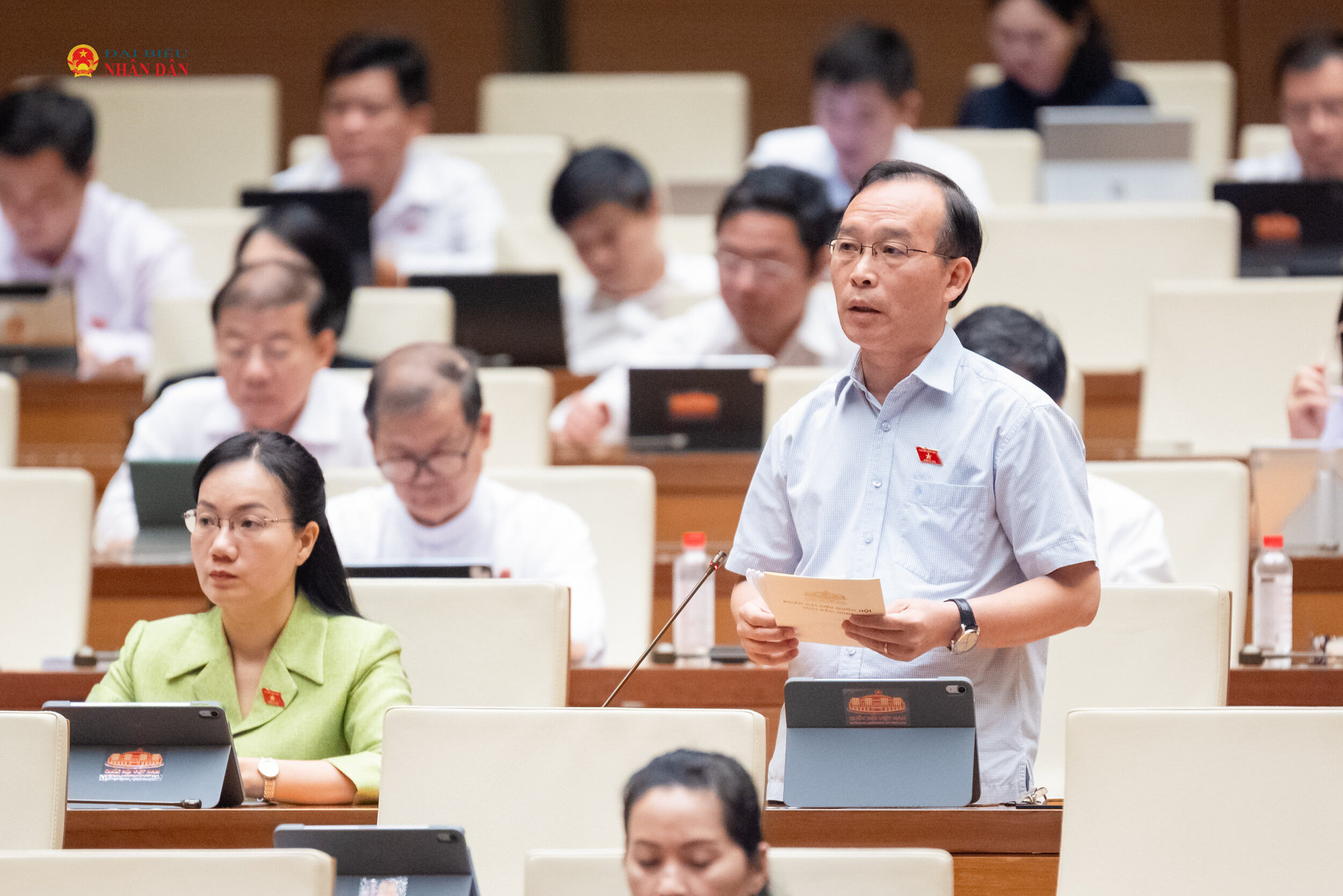 ĐBQH Trần Văn Tuấn (Bắc Ninh) phát biểu. Ảnh: Phạm Thắng