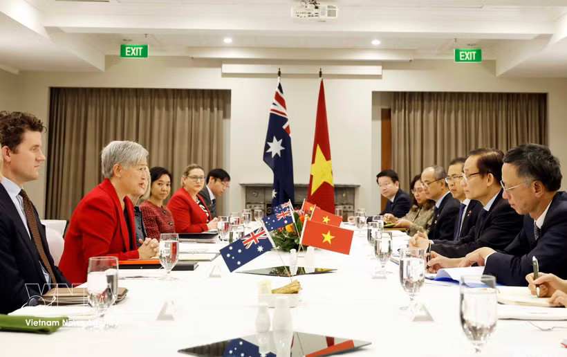 An overview of the 8th Vietnam–Australia Foreign Ministers’ Meeting (FMM-8) in Canberra on August 12. (Photo: VNA)