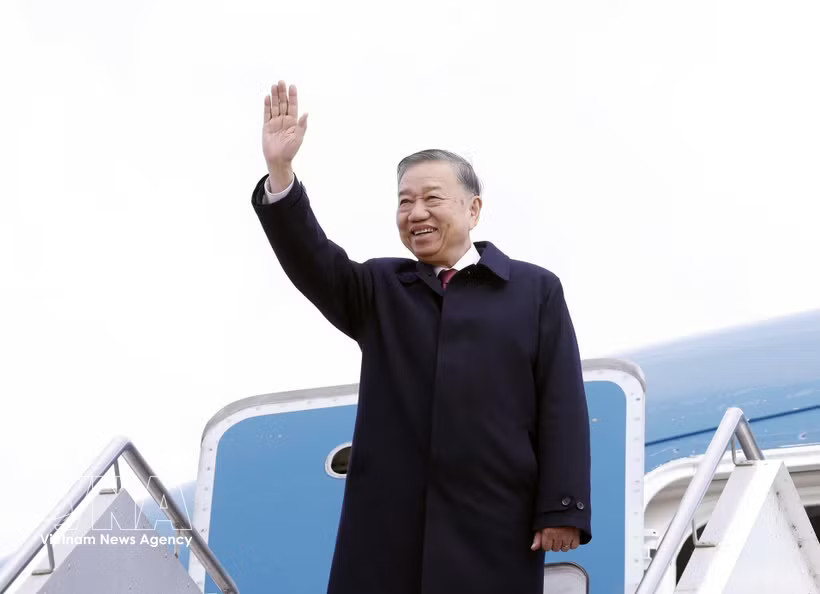 General Secretary of the Communist Party of Vietnam Central Committee and President To Lam leaves Canberra at noon on August 12 (local time) for a state visit to New Zealand. (Photo: VNA)