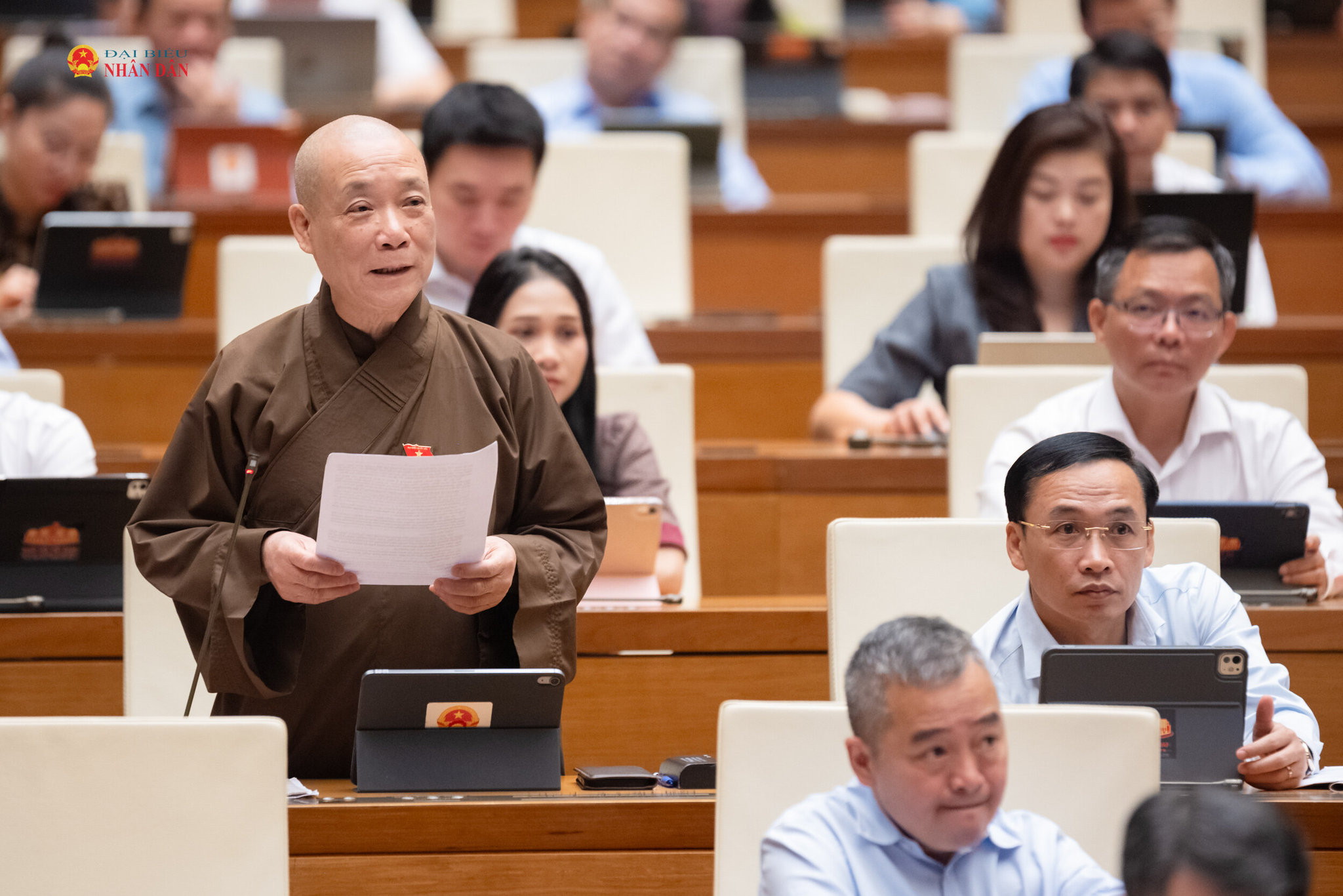 Hòa thượng Thích Bảo Nghiêm (TP. Hà Nội) phát biểu
