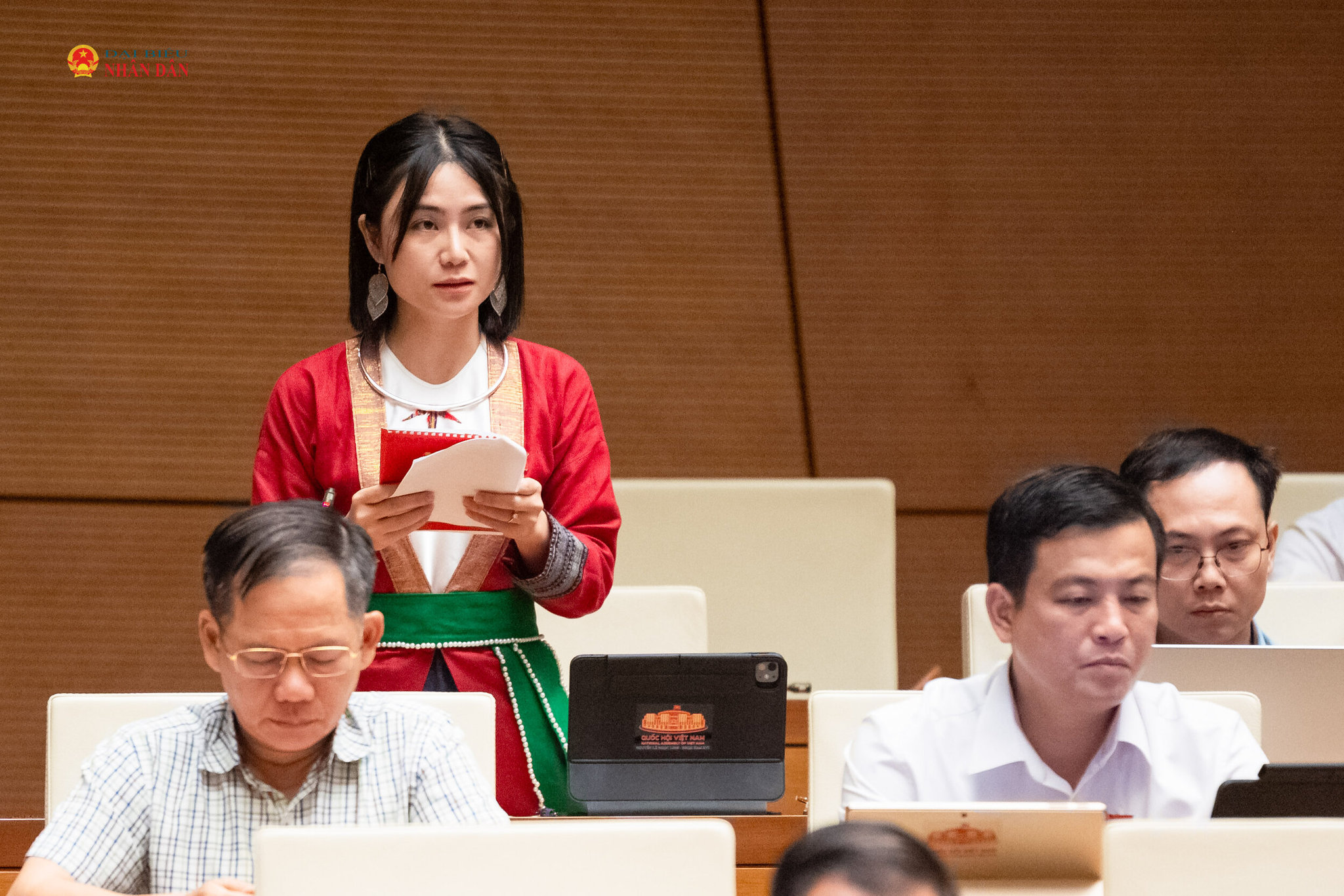 ĐBQH Nguyễn Lê Ngọc Linh (Thanh Hóa) phát biểu. Ảnh: Phạm Thắng