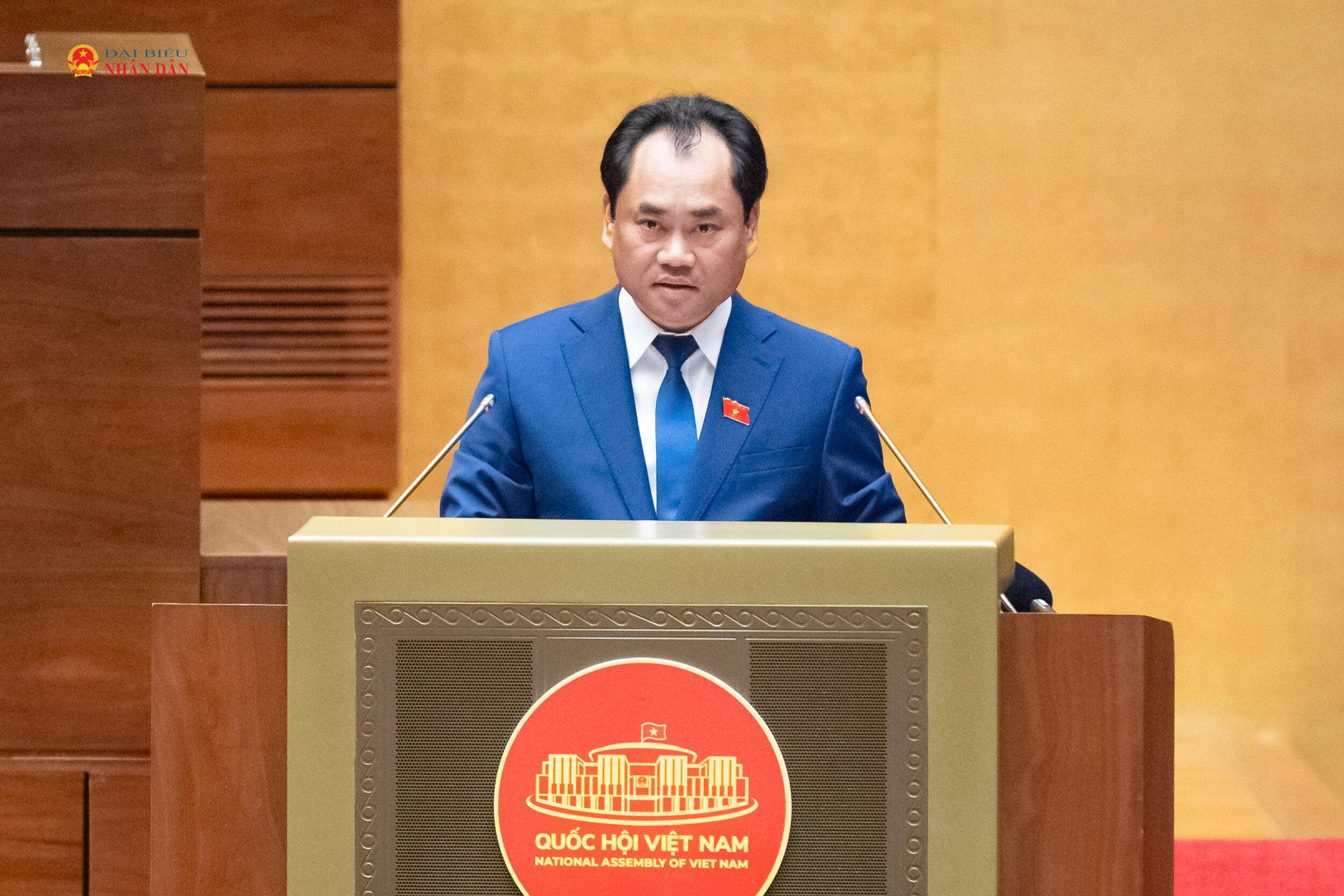 Bộ trưởng Bộ Nông nghiệp và Môi trường Trịnh Việt Hùng phát biểu giải trình, làm rõ một số vấn đề đại biểu Quốc hội nêu